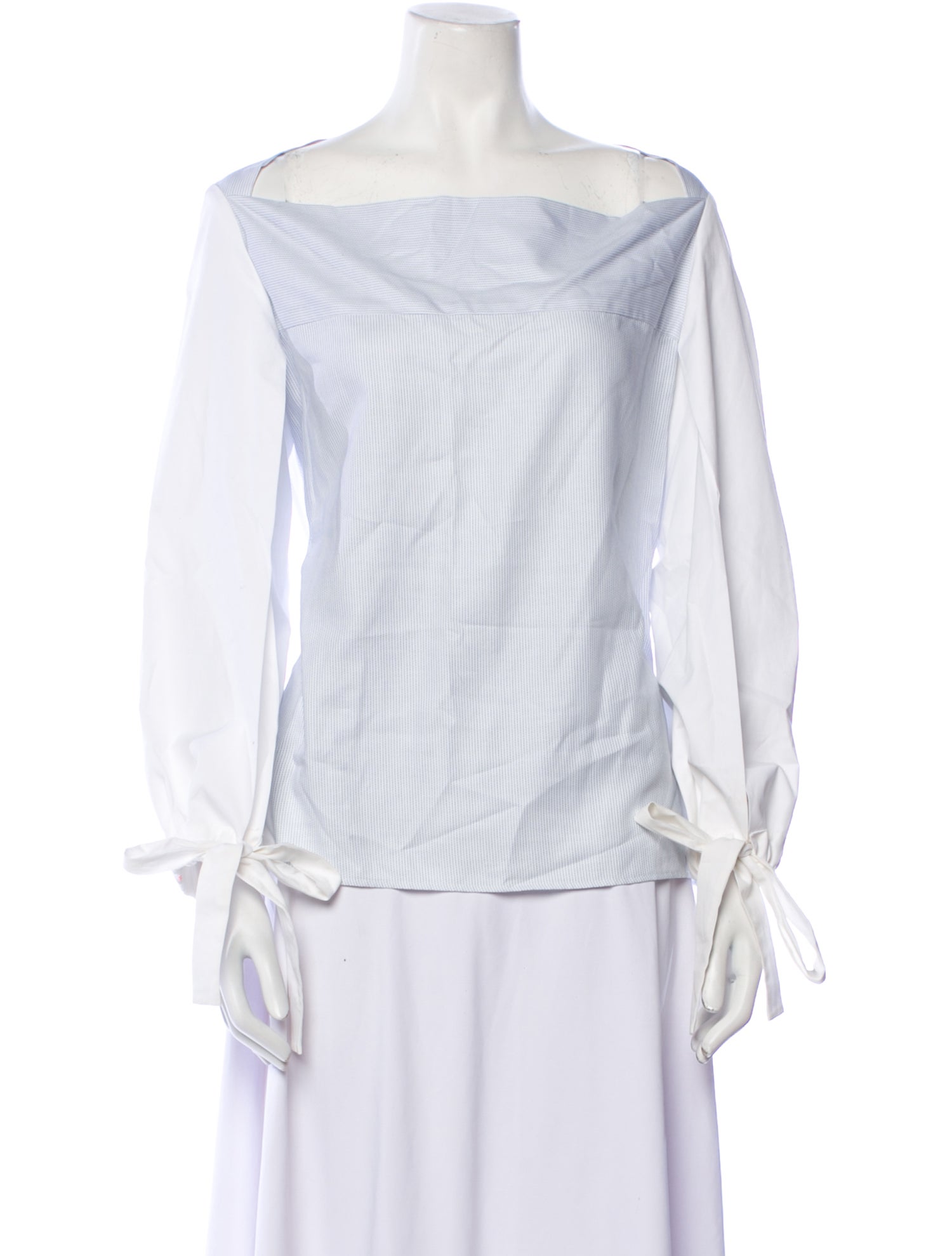 Christopher Esber Striped Off-The-Shoulder Blouse