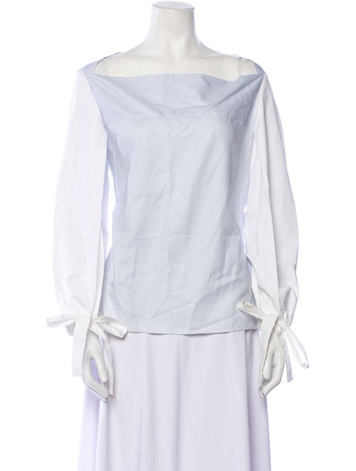 Christopher Esber Striped Off-The-Shoulder Blouse