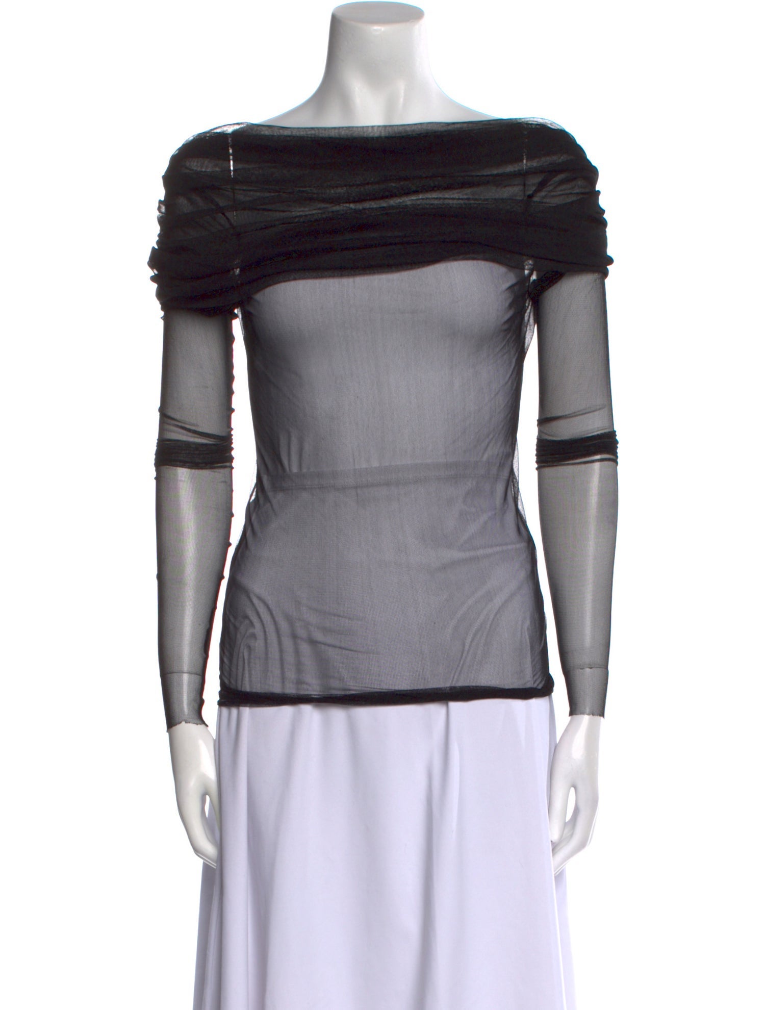 Christopher Esber Silk Off-The-Shoulder Top