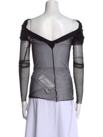 Christopher Esber Silk Off-The-Shoulder Top