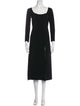 Christopher Esber Scoop Neck Midi Length Dress