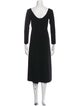 Christopher Esber Scoop Neck Midi Length Dress