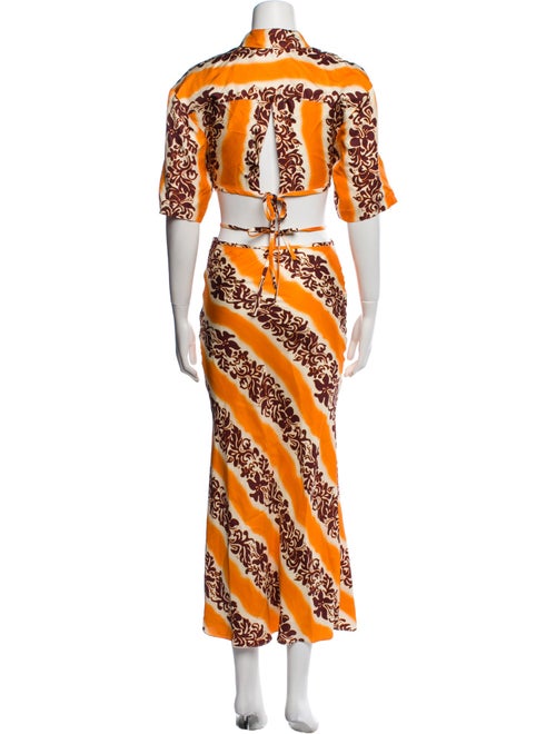 Christopher Esber Silk Printed Skirt Set