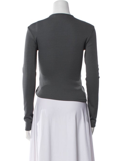 Christopher Esber V-Neck Long Sleeve Crop Top