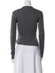 Christopher Esber V-Neck Long Sleeve Crop Top