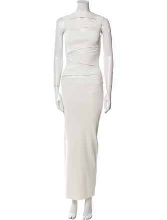 Christopher Esber Bateau Neckline Long Dress
