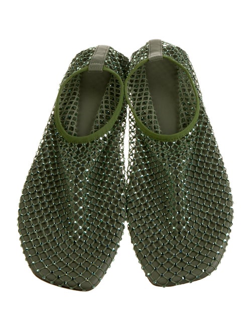 Christopher Esber Mesh Crystal Embellishments Flats
