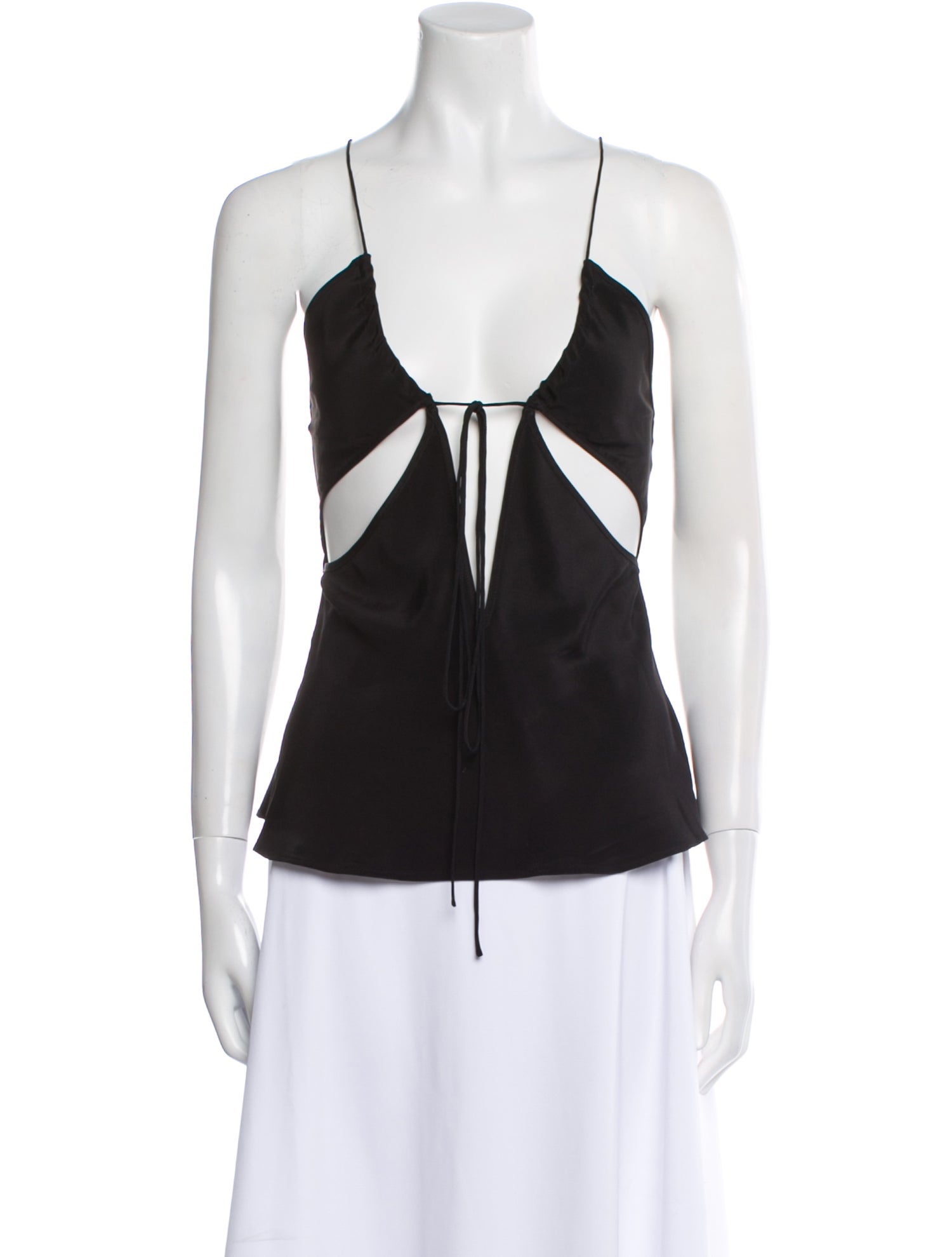 Christopher Esber Silk V-Neck Top