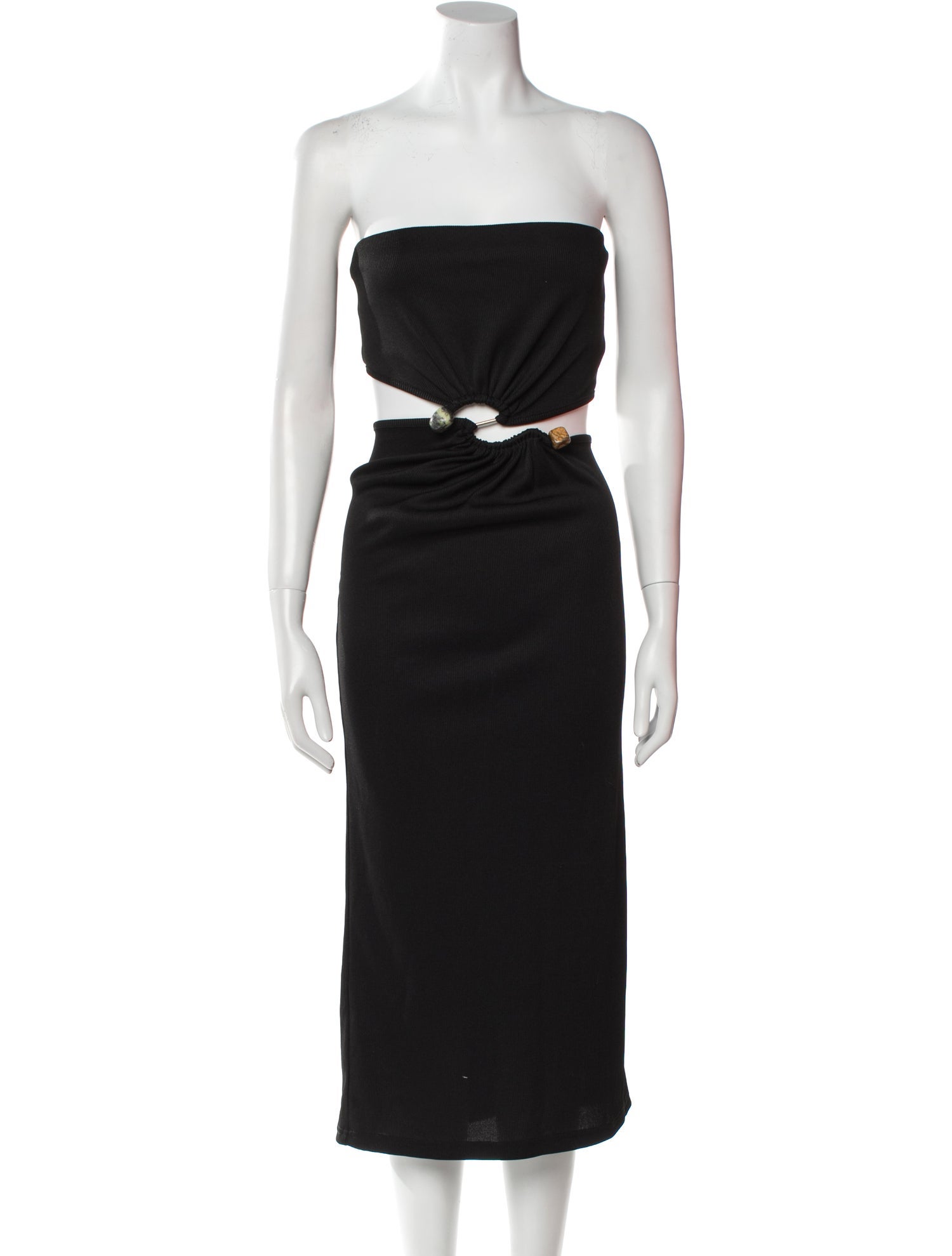 Christopher Esber Strapless Midi Length Dress