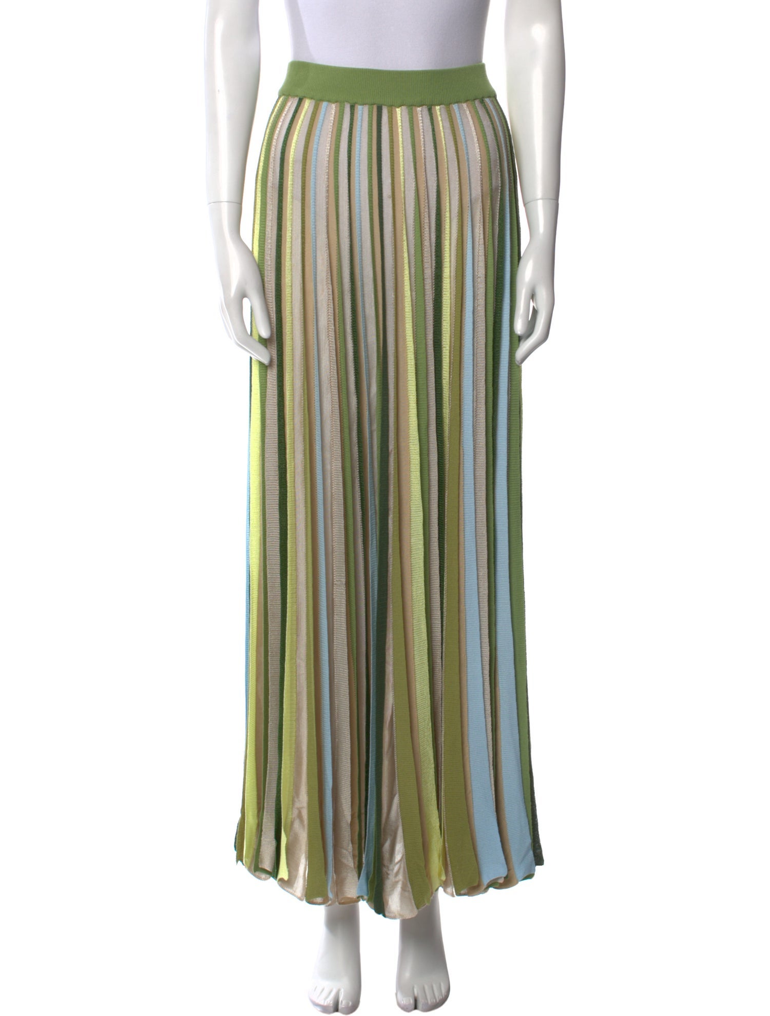 Christopher Esber Striped Midi Length Skirt
