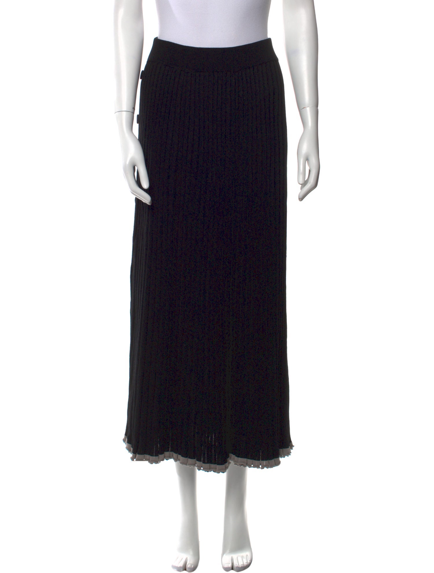 Christopher Esber Pleated Accents Midi Length Skirt