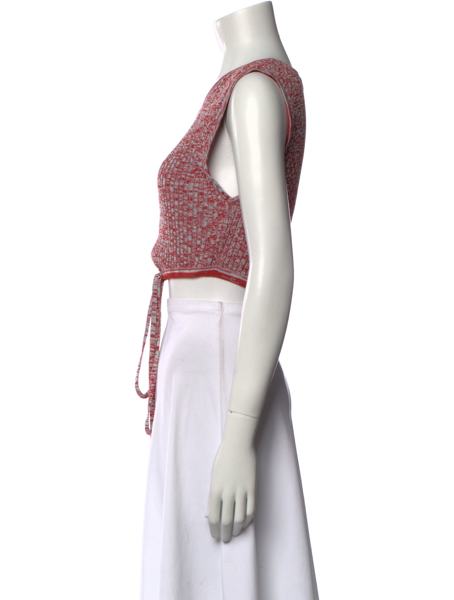 Christopher Esber Scoop Neck Sleeveless Crop Top