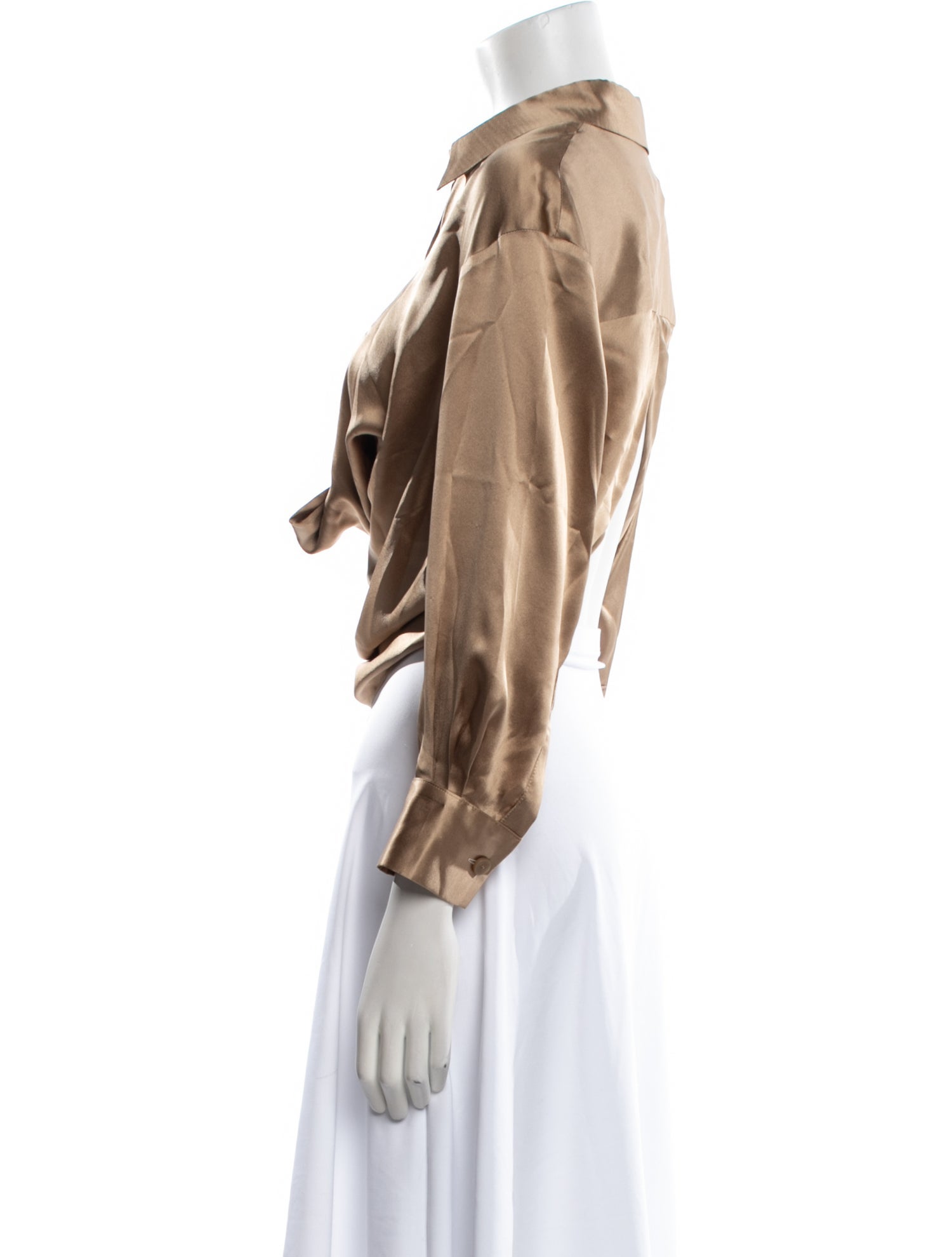 Christopher Esber Silk Long Sleeve Blouse