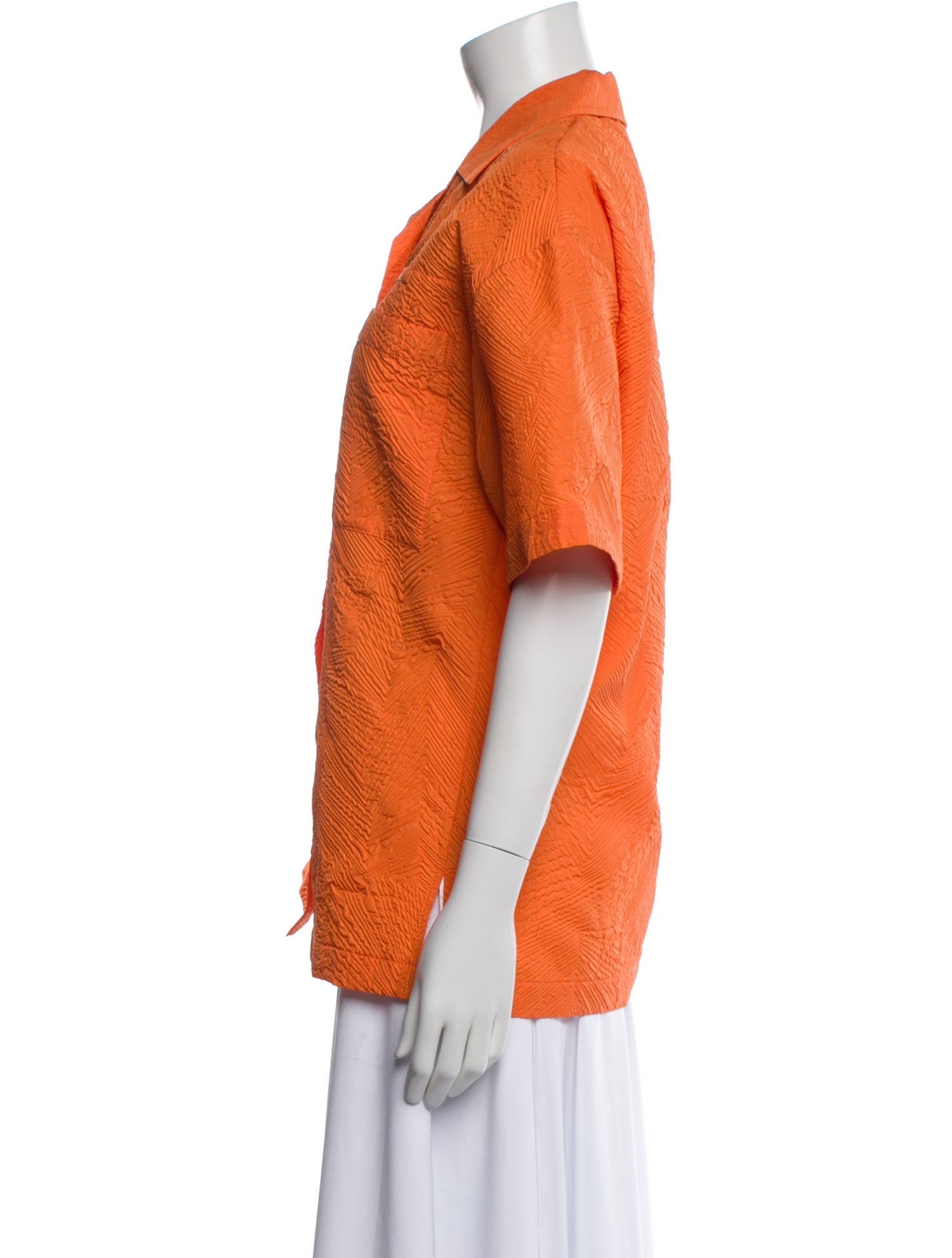 Christopher Esber Short Sleeve Button-Up Top