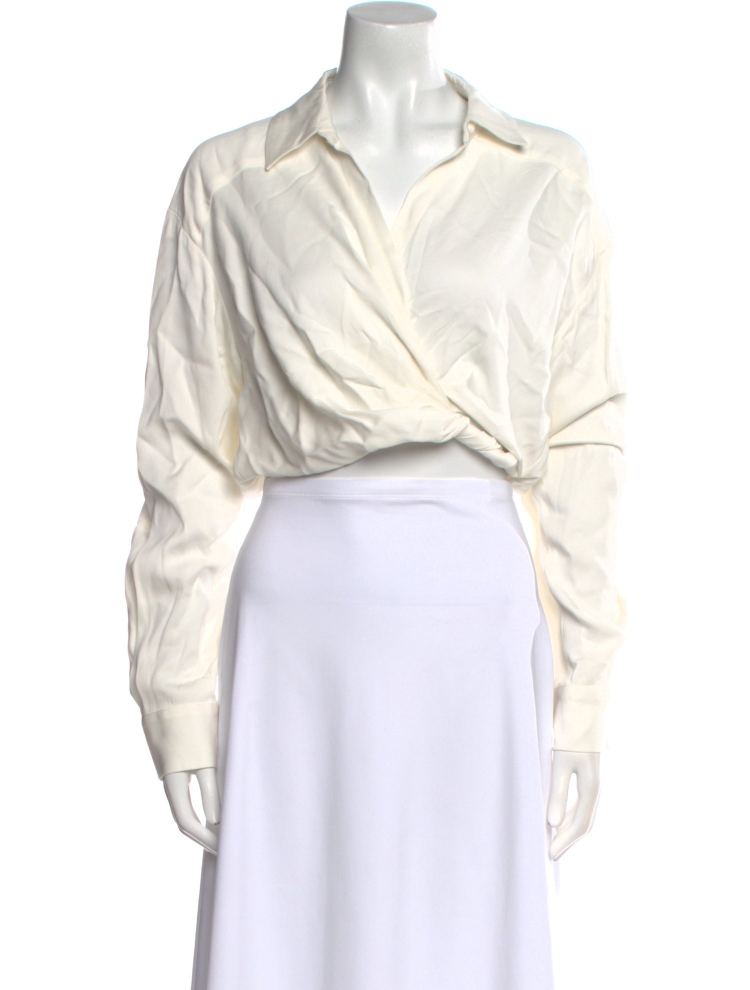 Christopher Esber Long Sleeve Crop Top