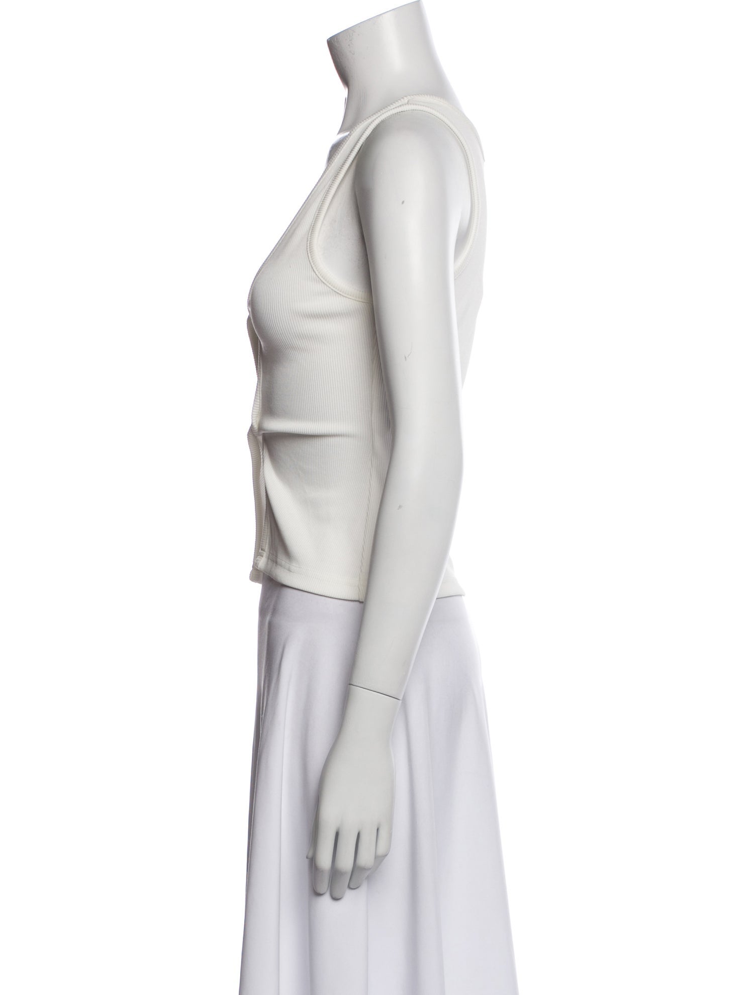 Christopher Esber V-Neck Sleeveless Crop Top