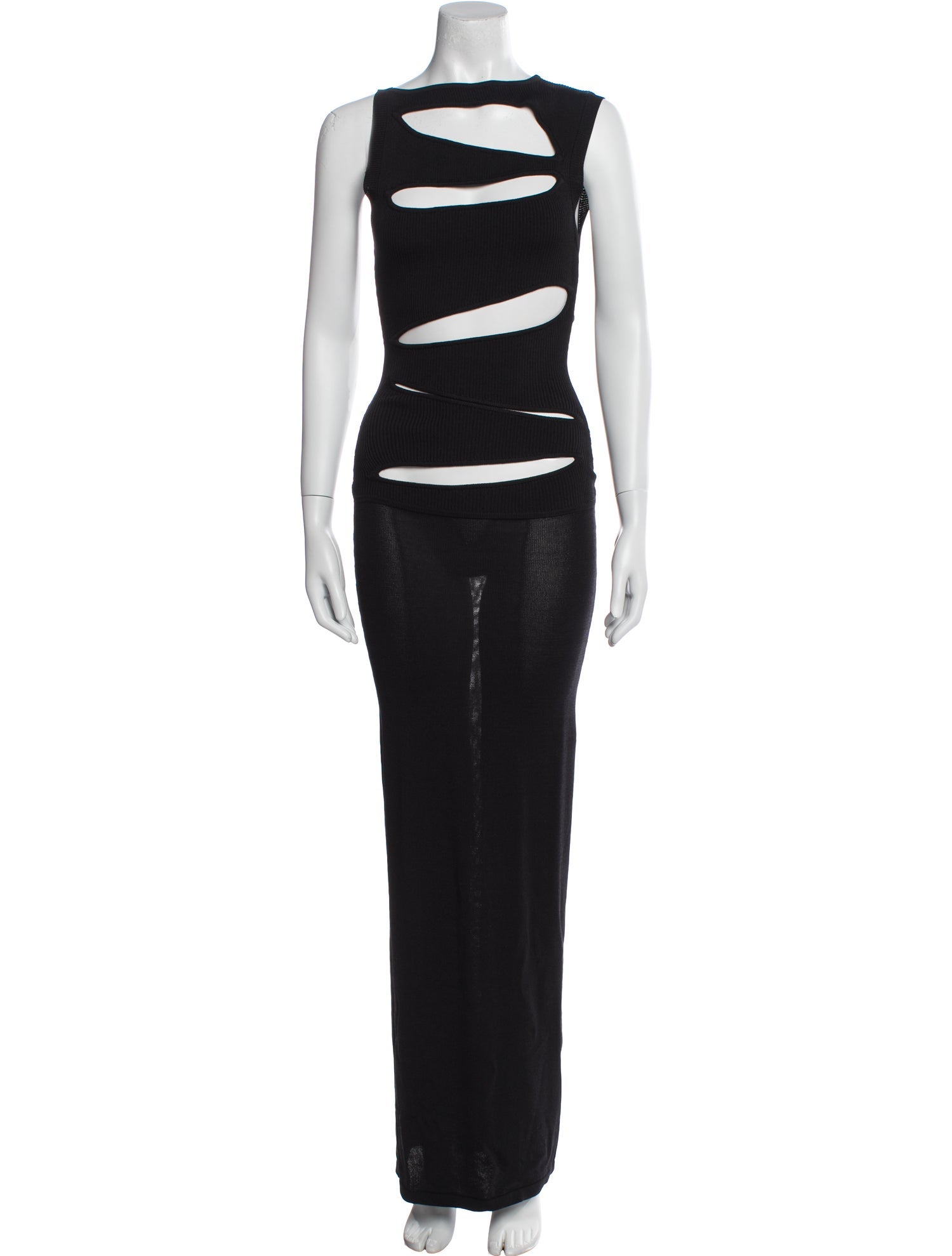 Christopher Esber Bateau Neckline Long Dress