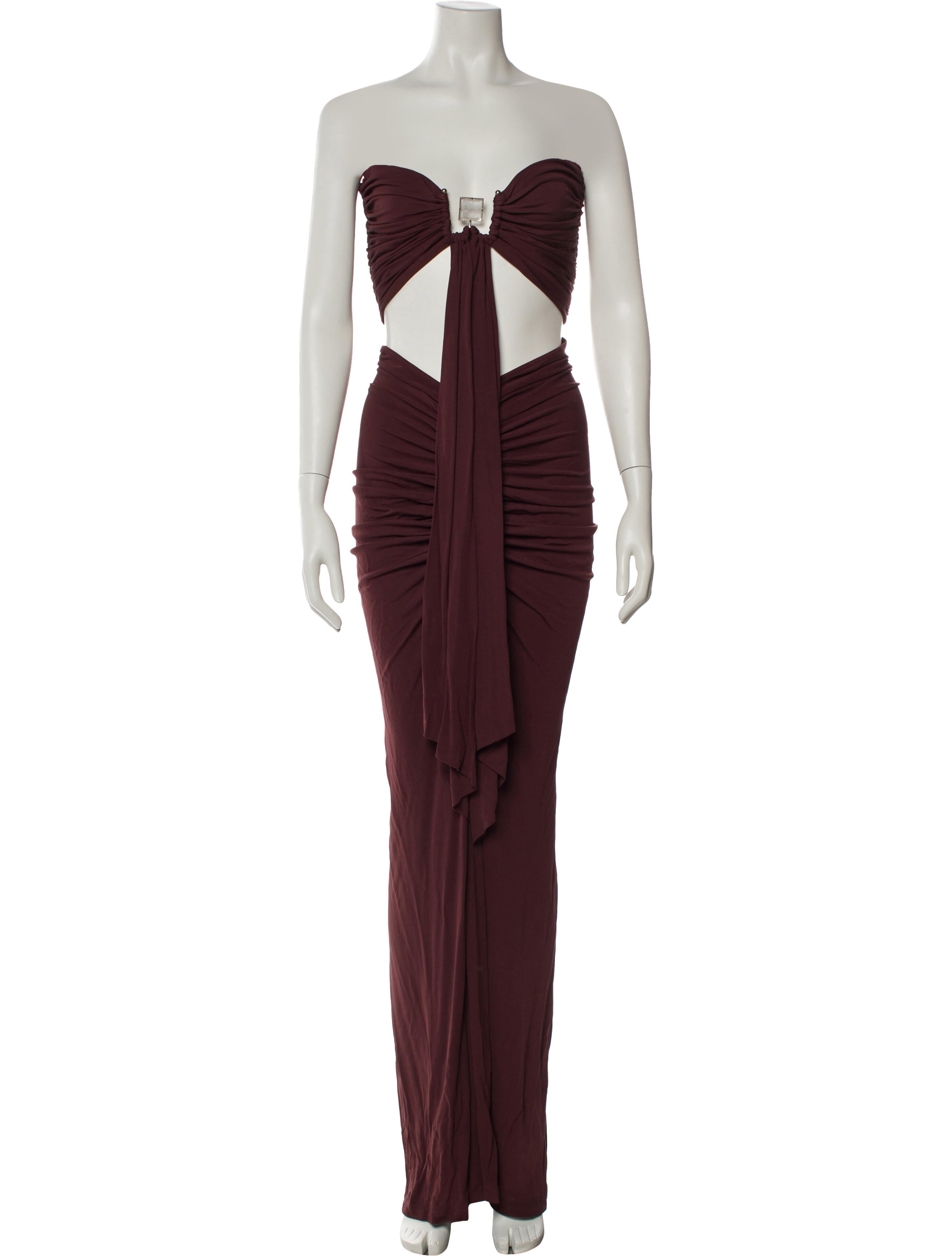 Christopher Esber Strapless Long Dress