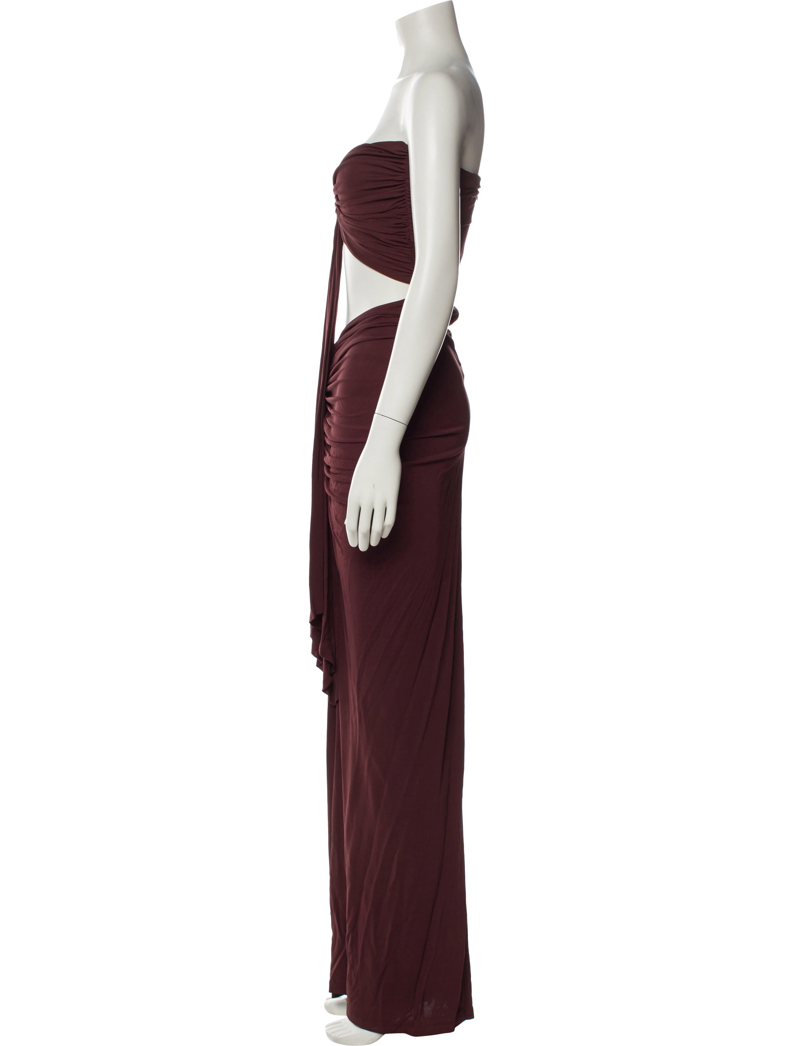 Christopher Esber Strapless Long Dress