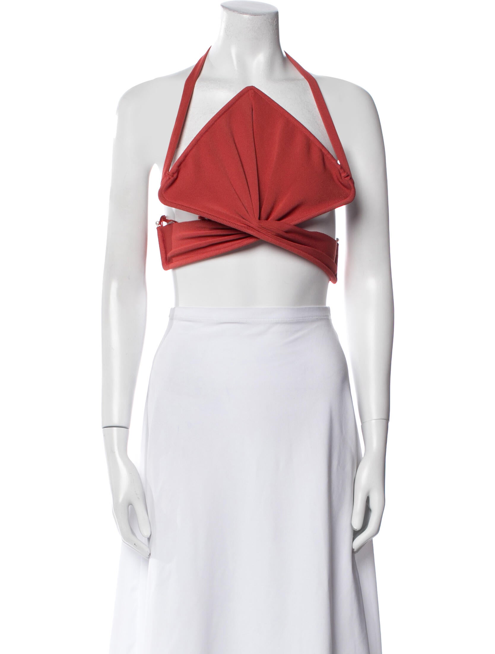 Christopher Esber Halterneck Sleeveless Crop Top w/ Tags