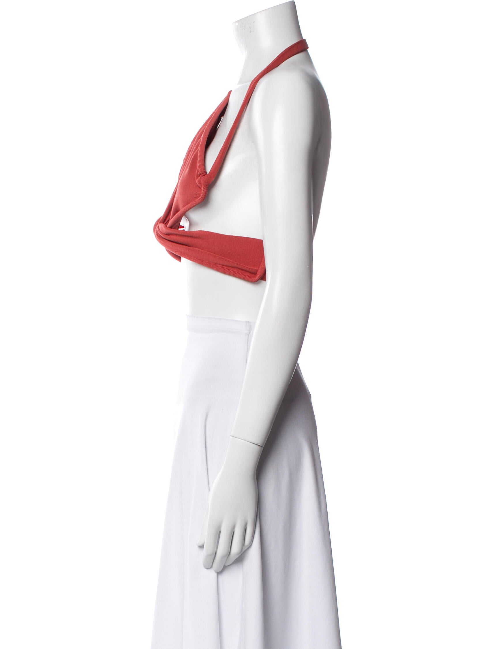 Christopher Esber Halterneck Sleeveless Crop Top w/ Tags