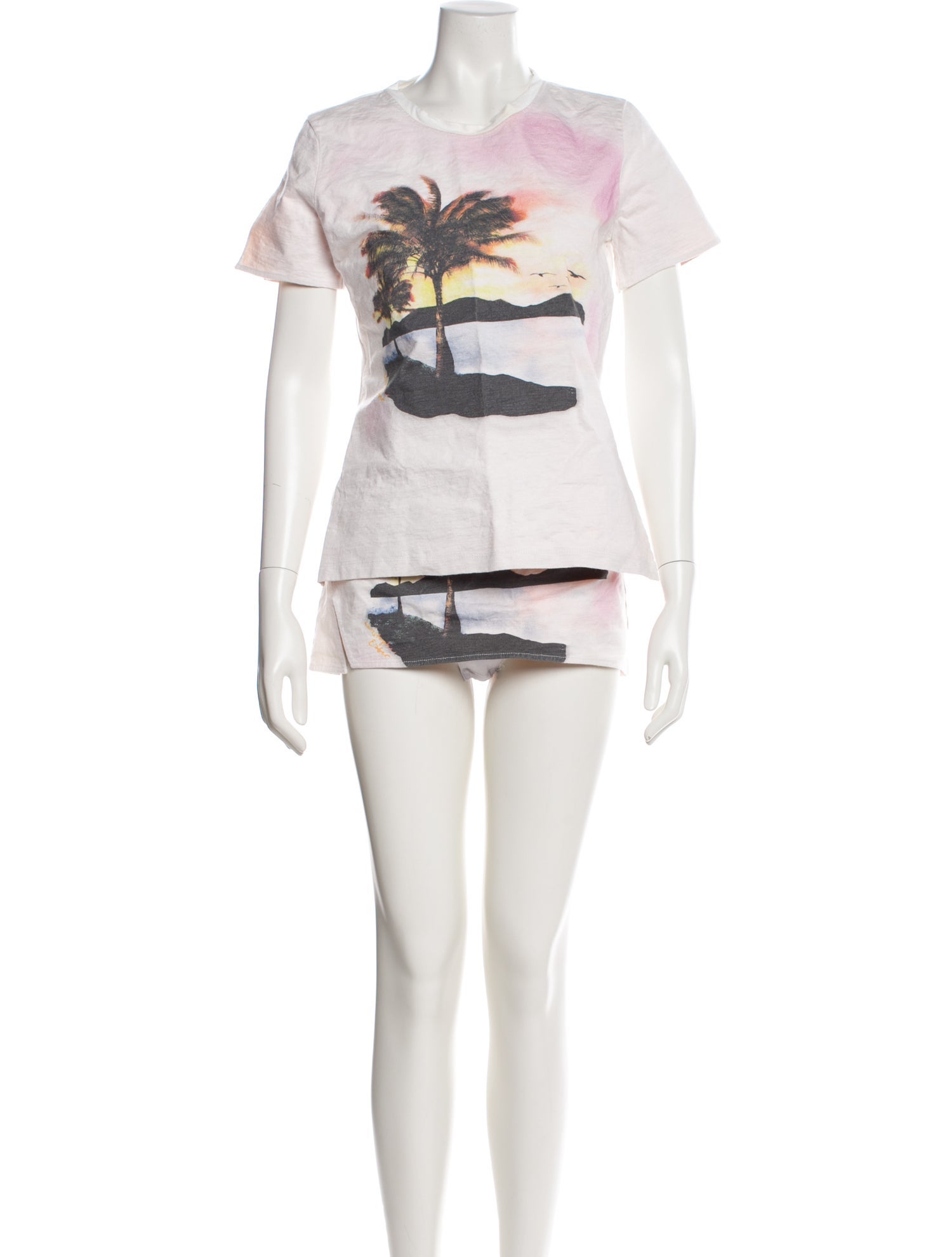 Christopher Esber Printed Skirt Set