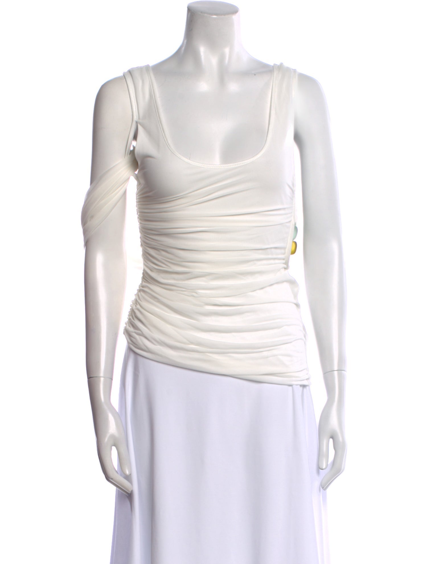 Christopher Esber Square Neckline Sleeveless Top