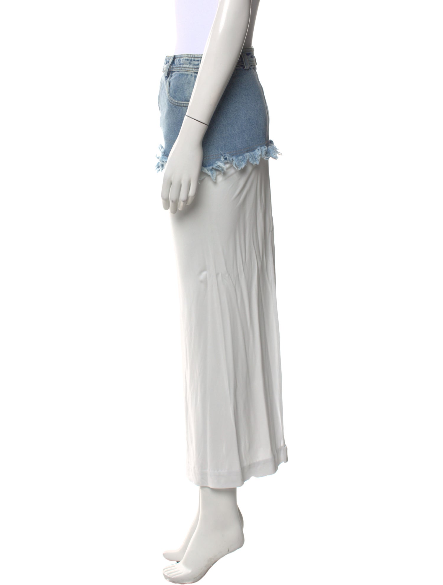 Christopher Esber Raw-Edge Trim Midi Length Skirt