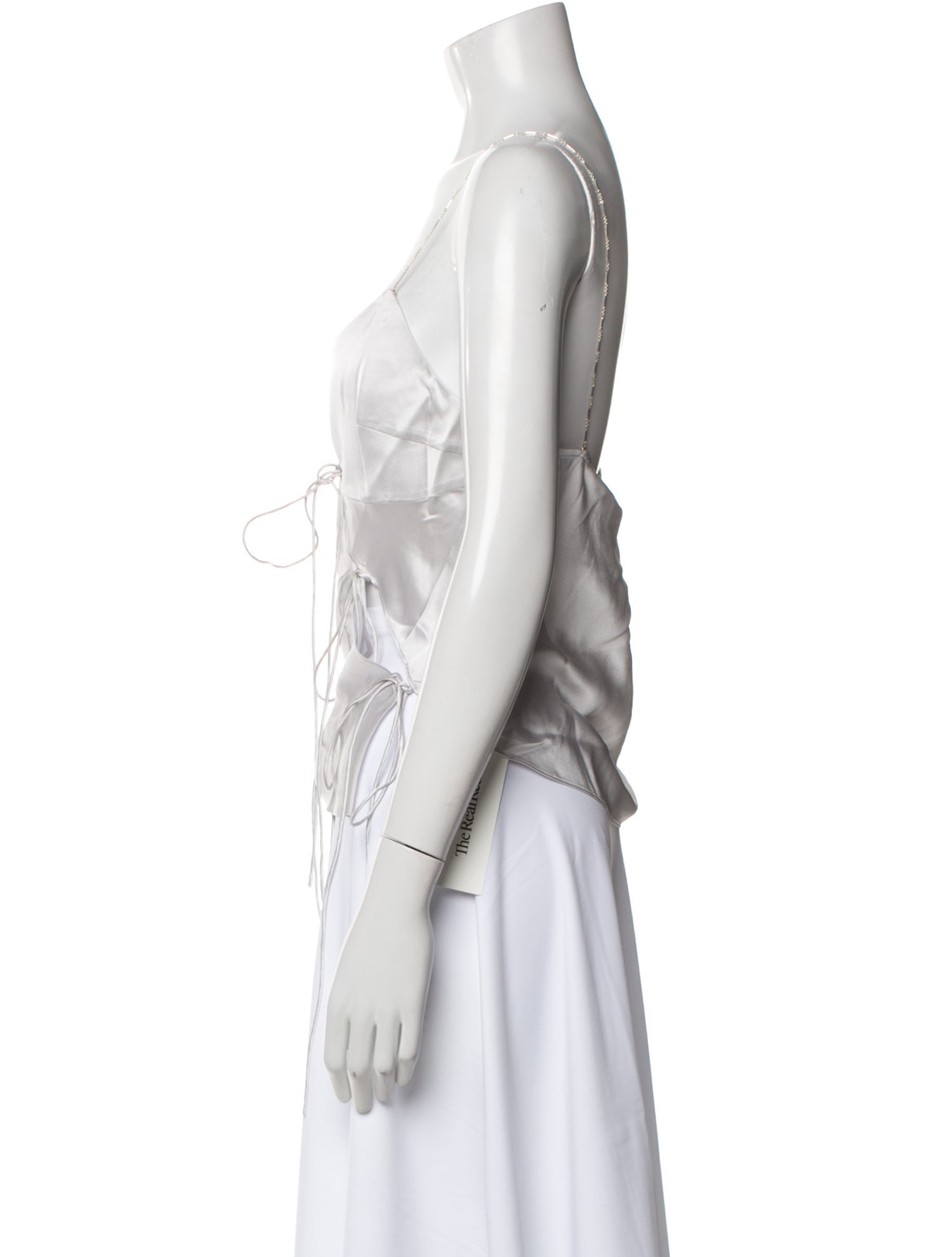 Christopher Esber Silk V-Neck Top w/ Tags