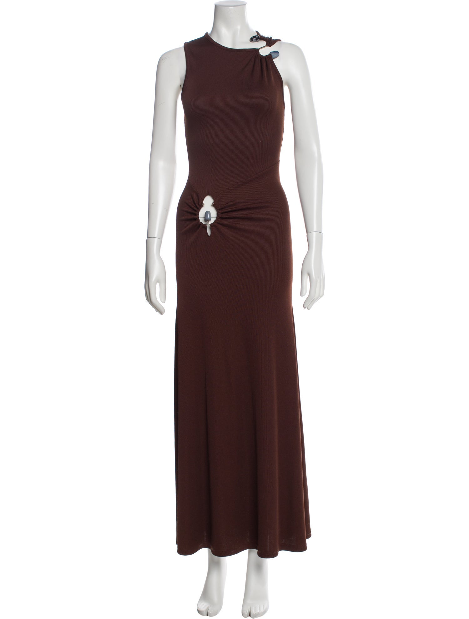 Christopher Esber Crew Neck Long Dress