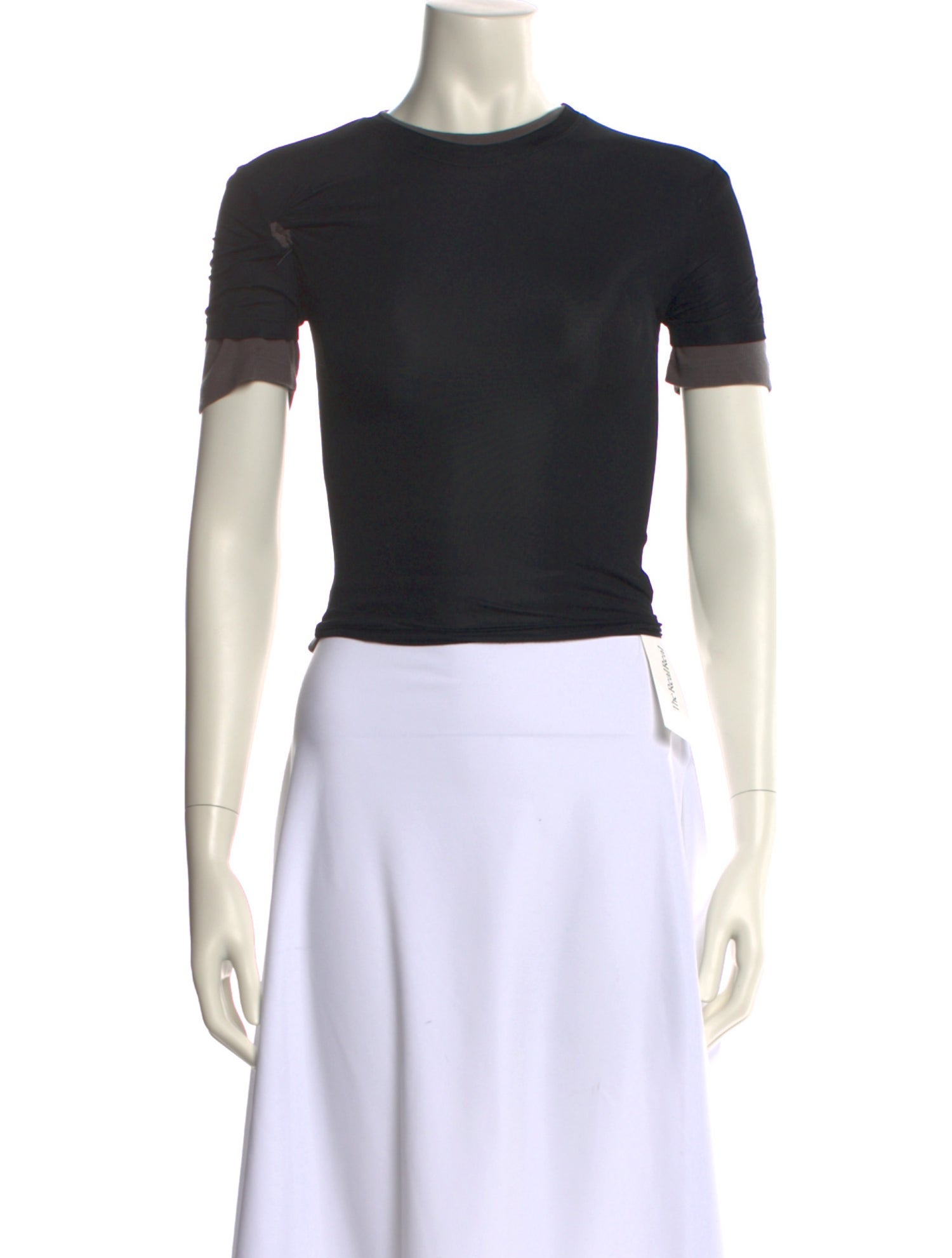 Christopher Esber Crew Neck Short Sleeve Crop Top w/ Tags