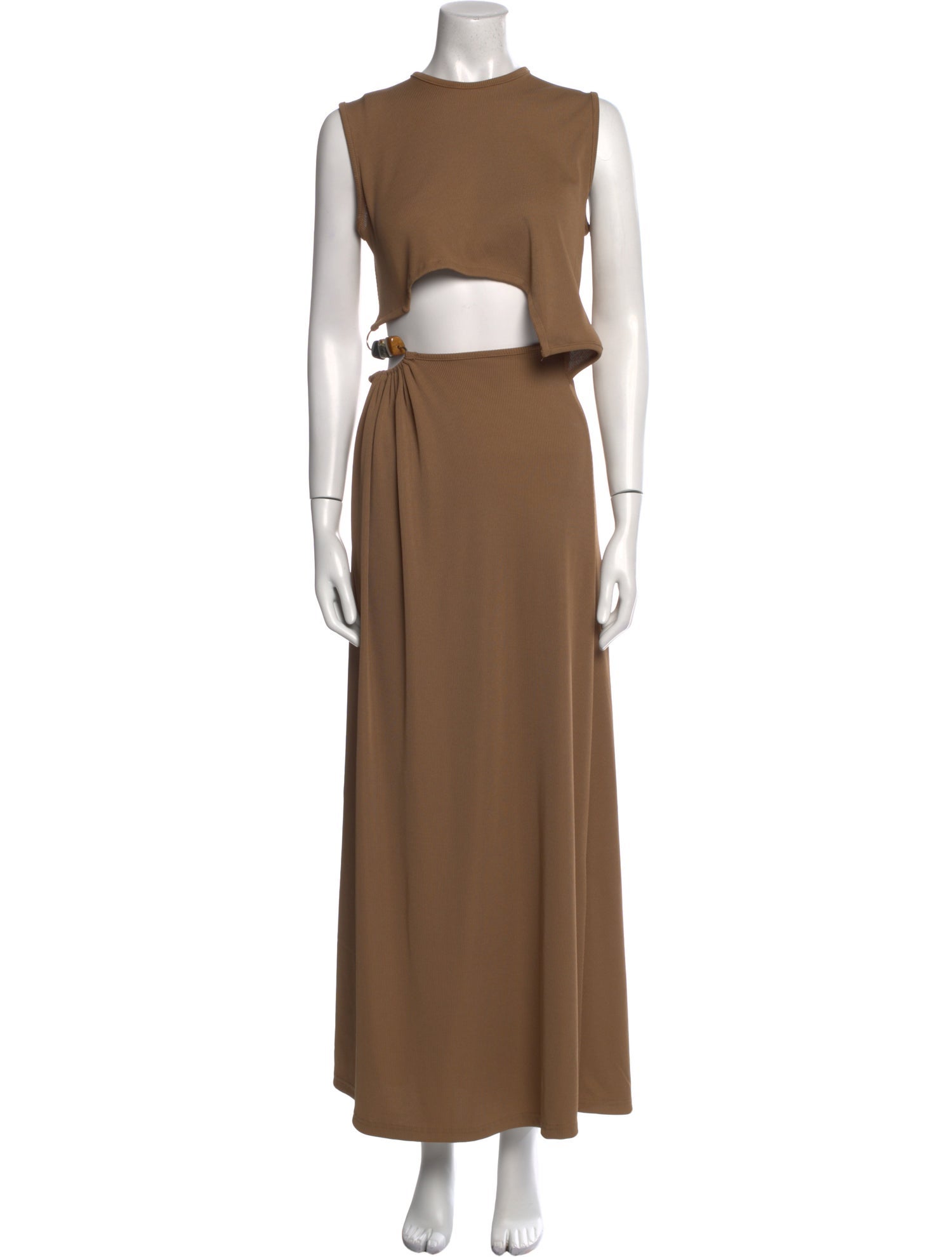 Christopher Esber Crew Neck Long Dress