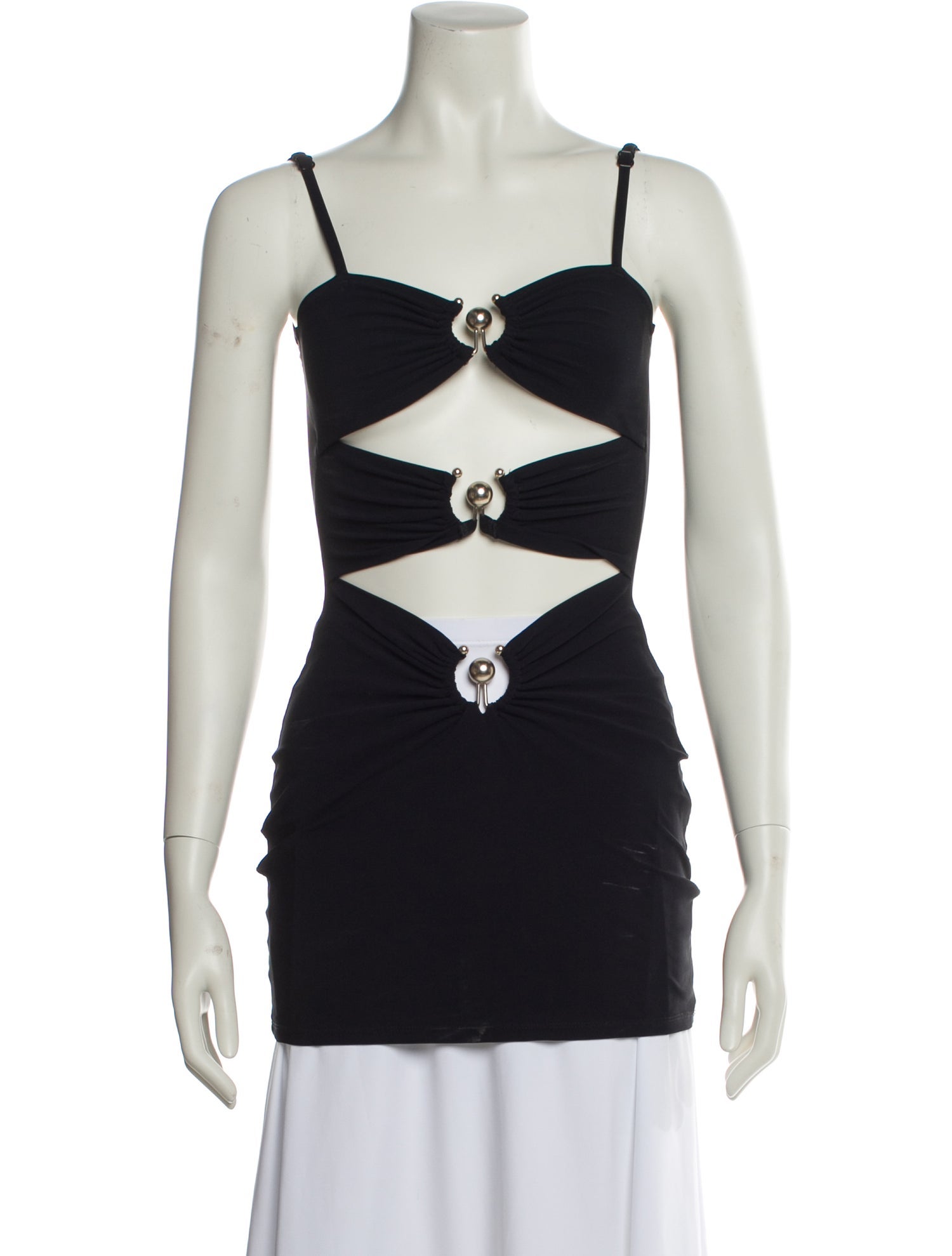 Christopher Esber Square Neckline Sleeveless Top