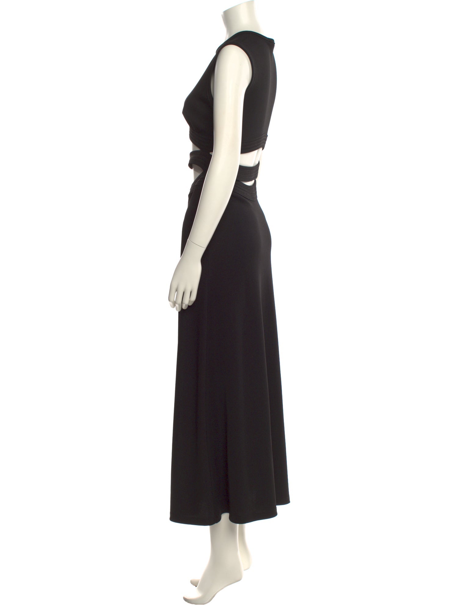 Christopher Esber Crew Neck Long Dress
