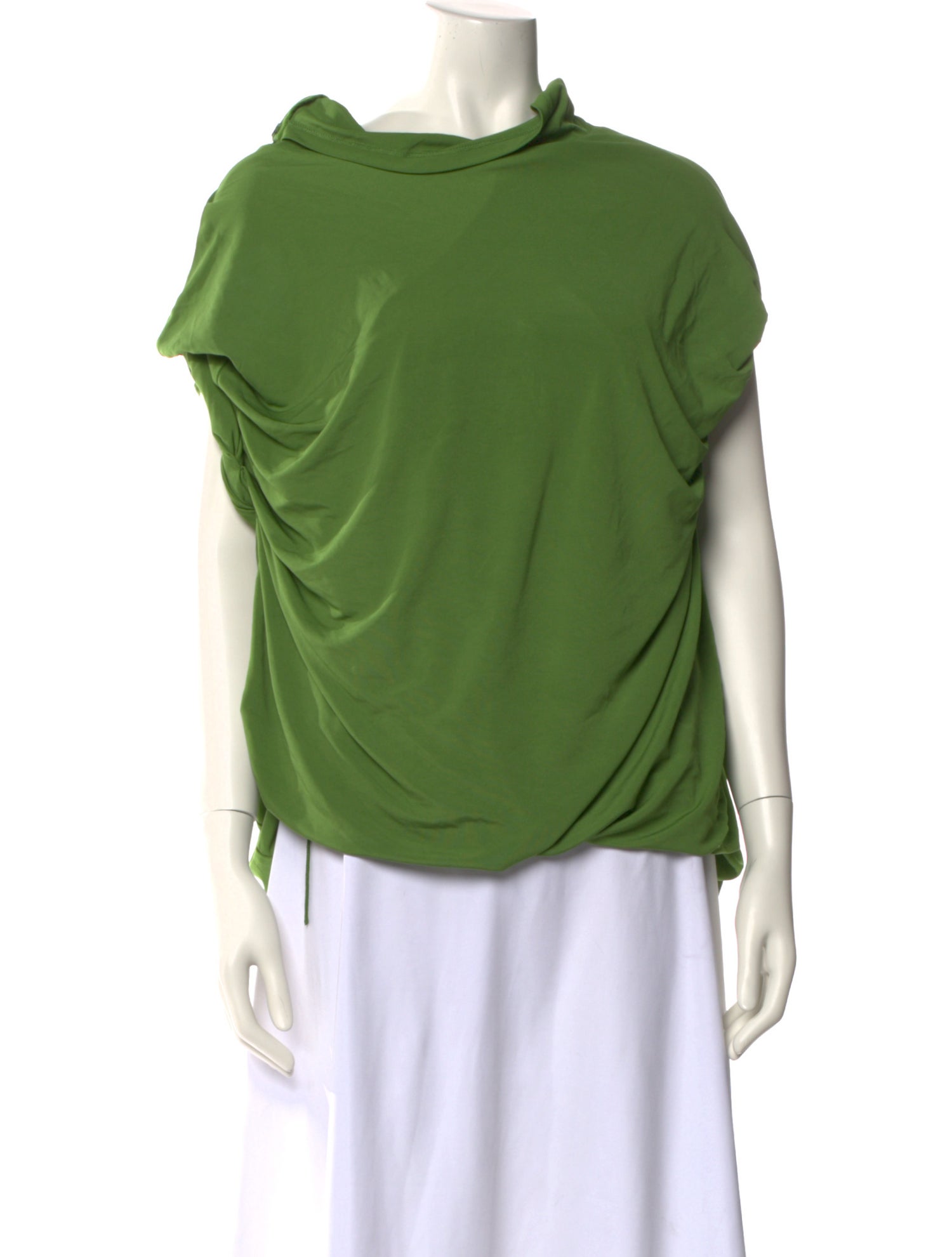 Christopher Esber Cowl Neck Short Sleeve Sweatshirt w/ Tags