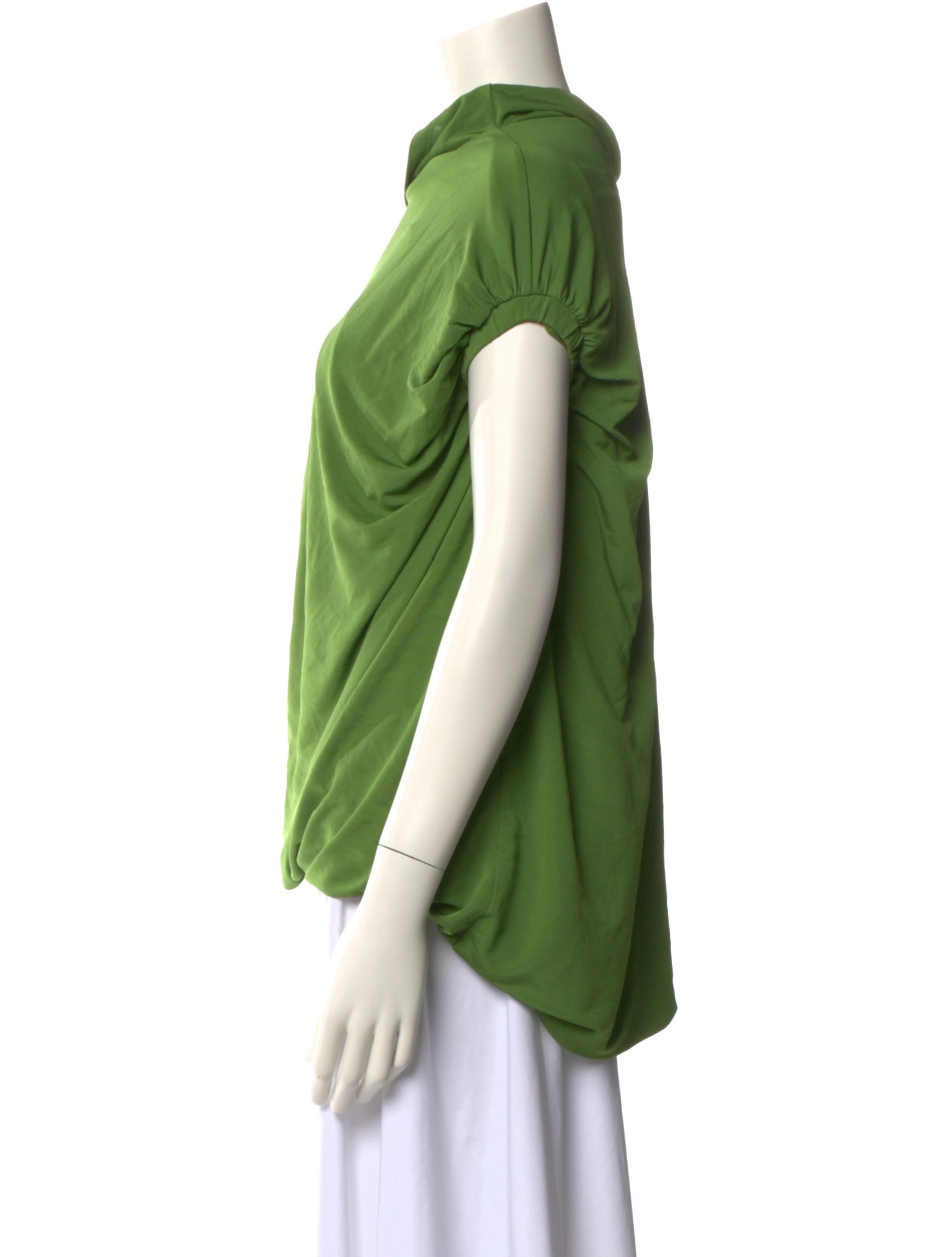 Christopher Esber Cowl Neck Short Sleeve Sweatshirt w/ Tags