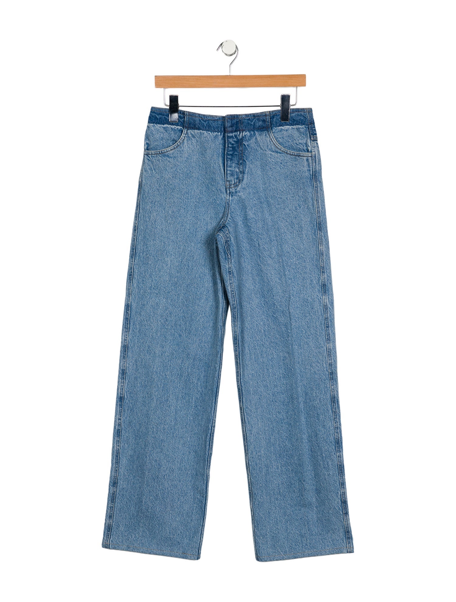 Christopher Esber Mid-Rise Wide Leg Jeans