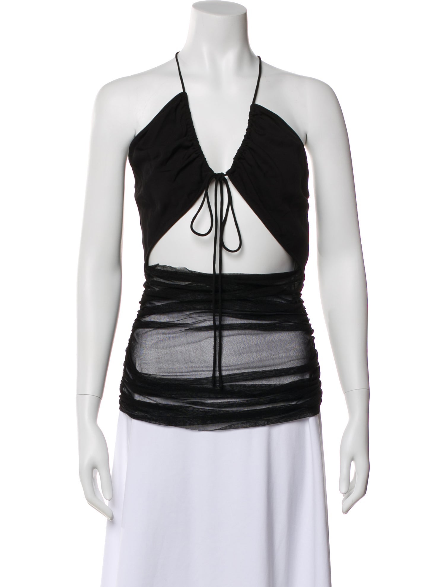 Christopher Esber Silk Halterneck Top