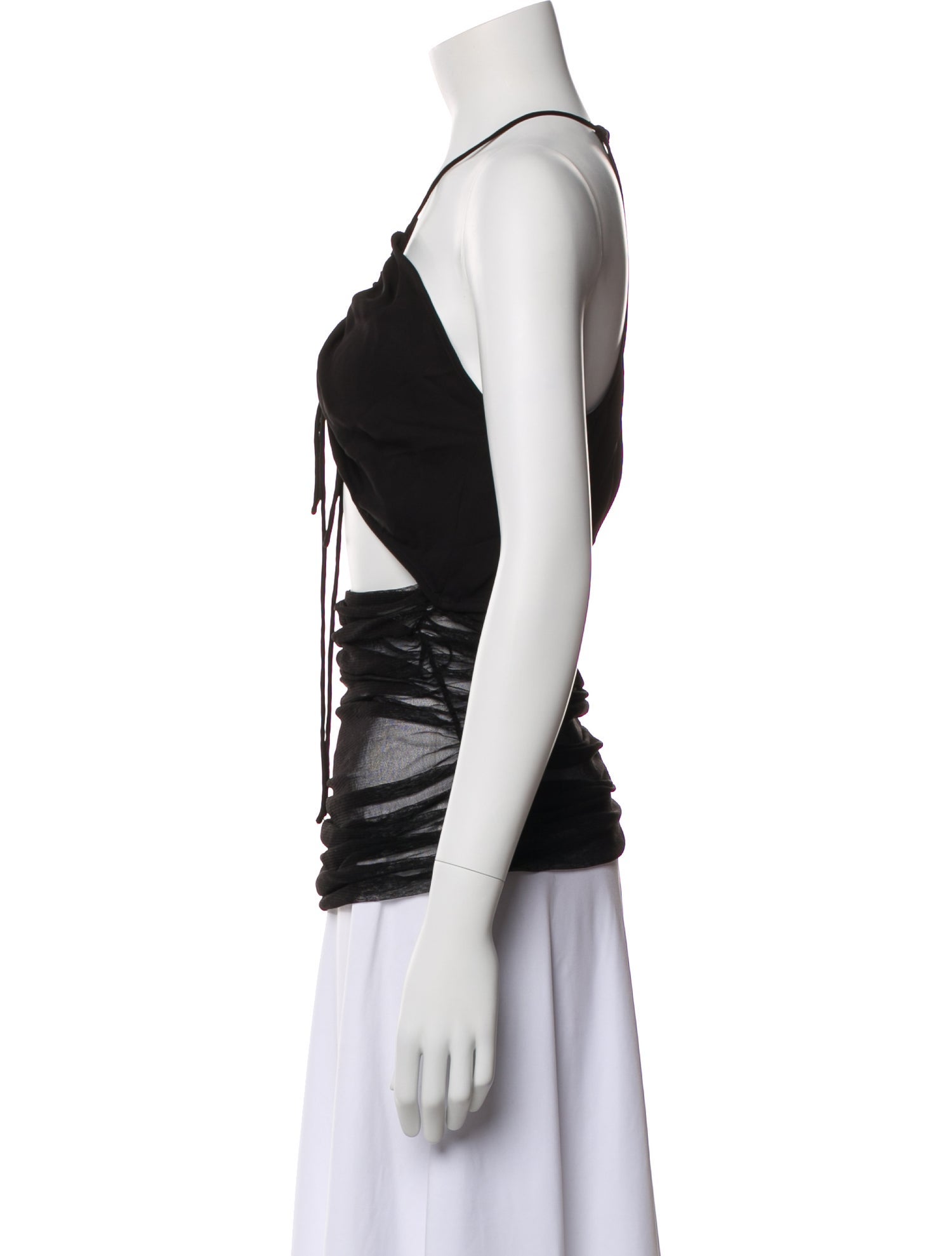 Christopher Esber Silk Halterneck Top