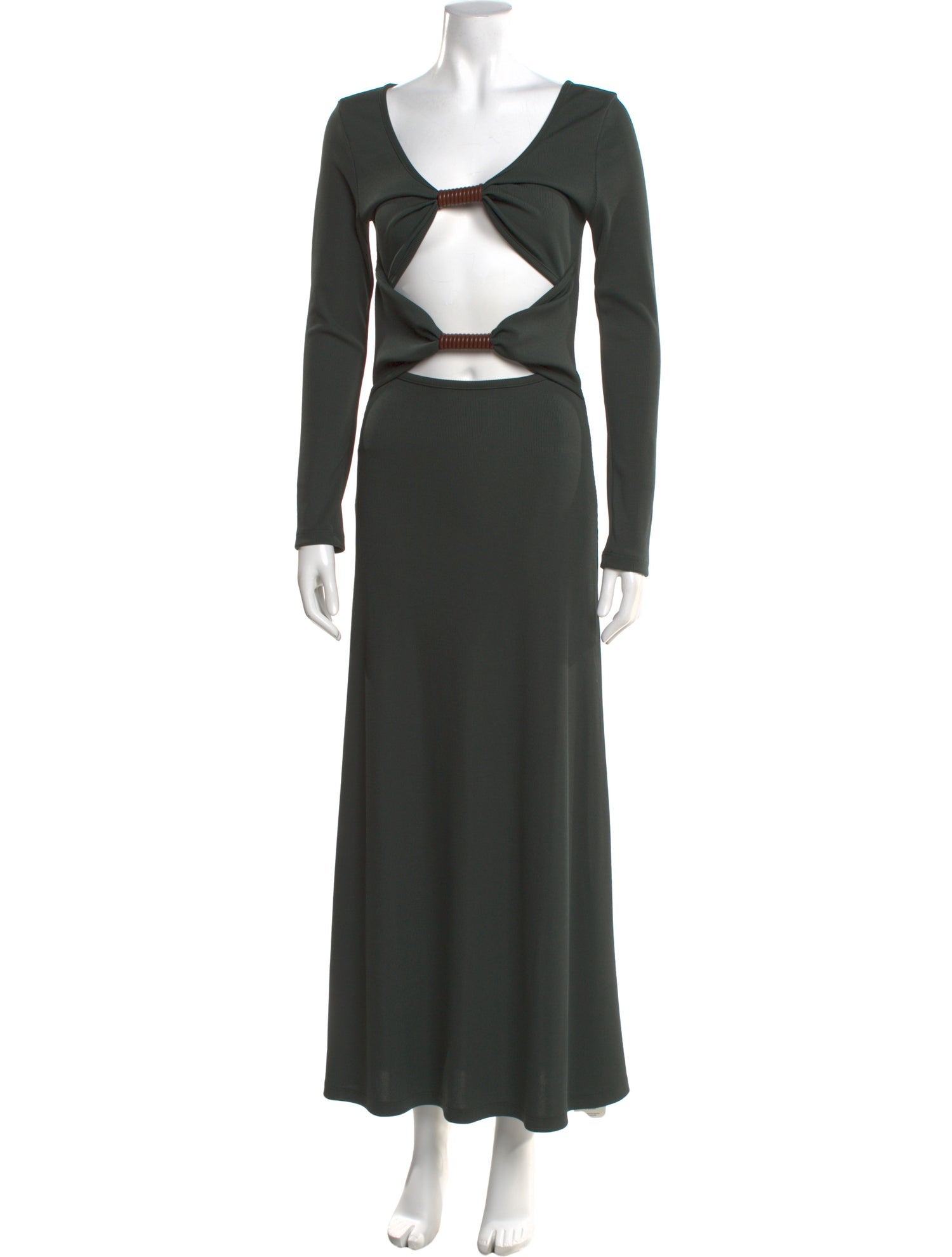 Christopher Esber Scoop Neck Long Dress