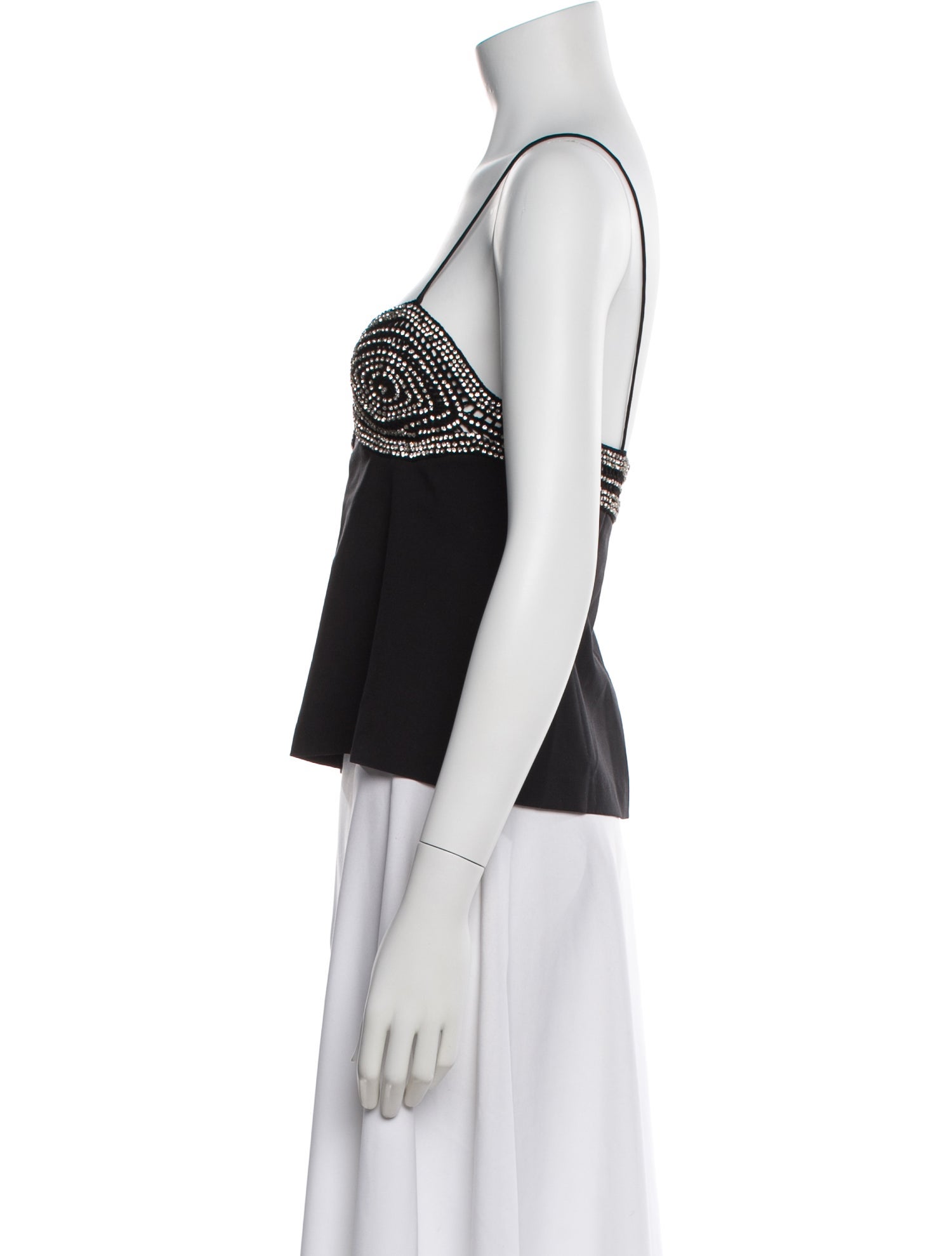 Christopher Esber Wool Scoop Neck Top