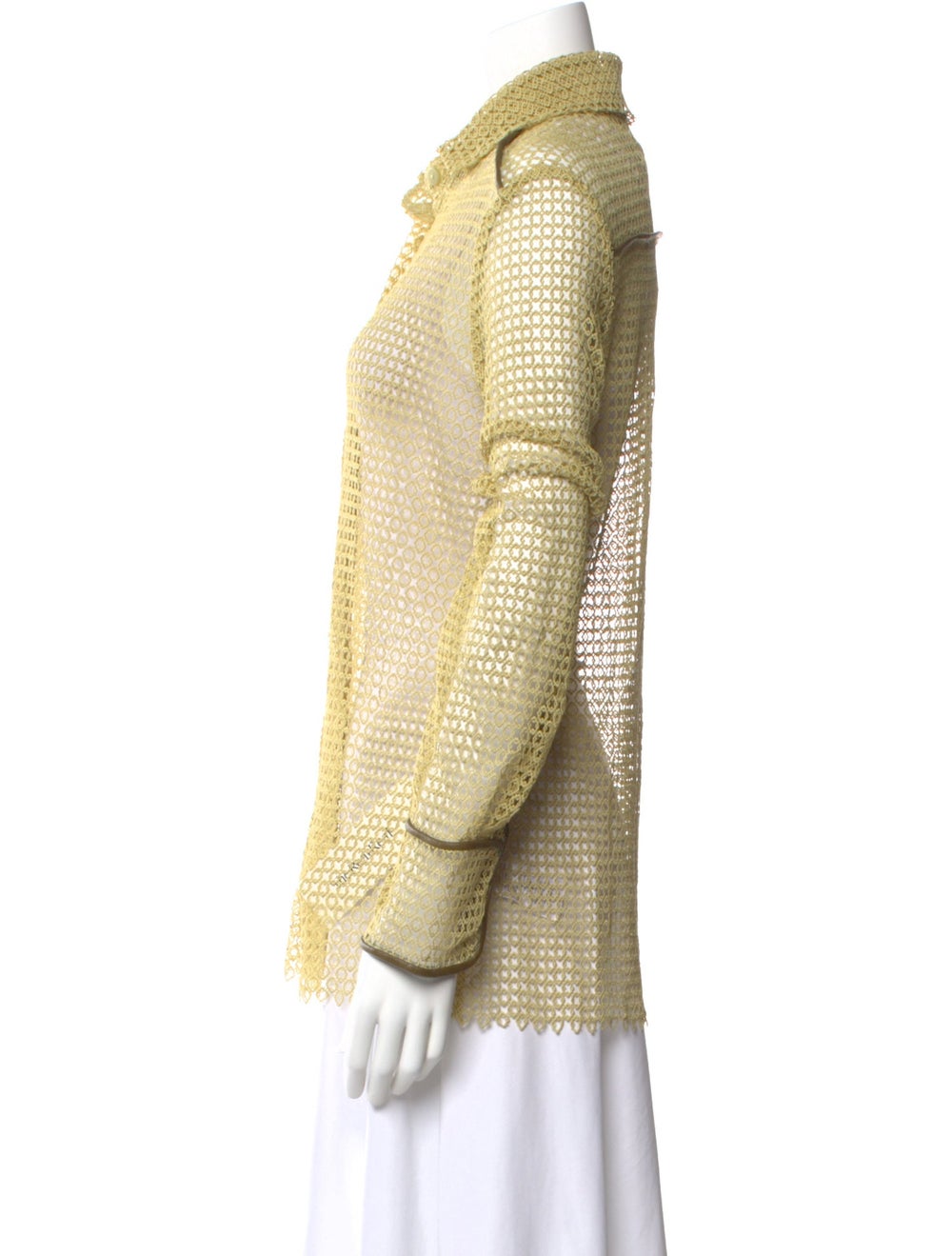 Christopher Esber Patterned Long Sleeve Button-Up… - image 2