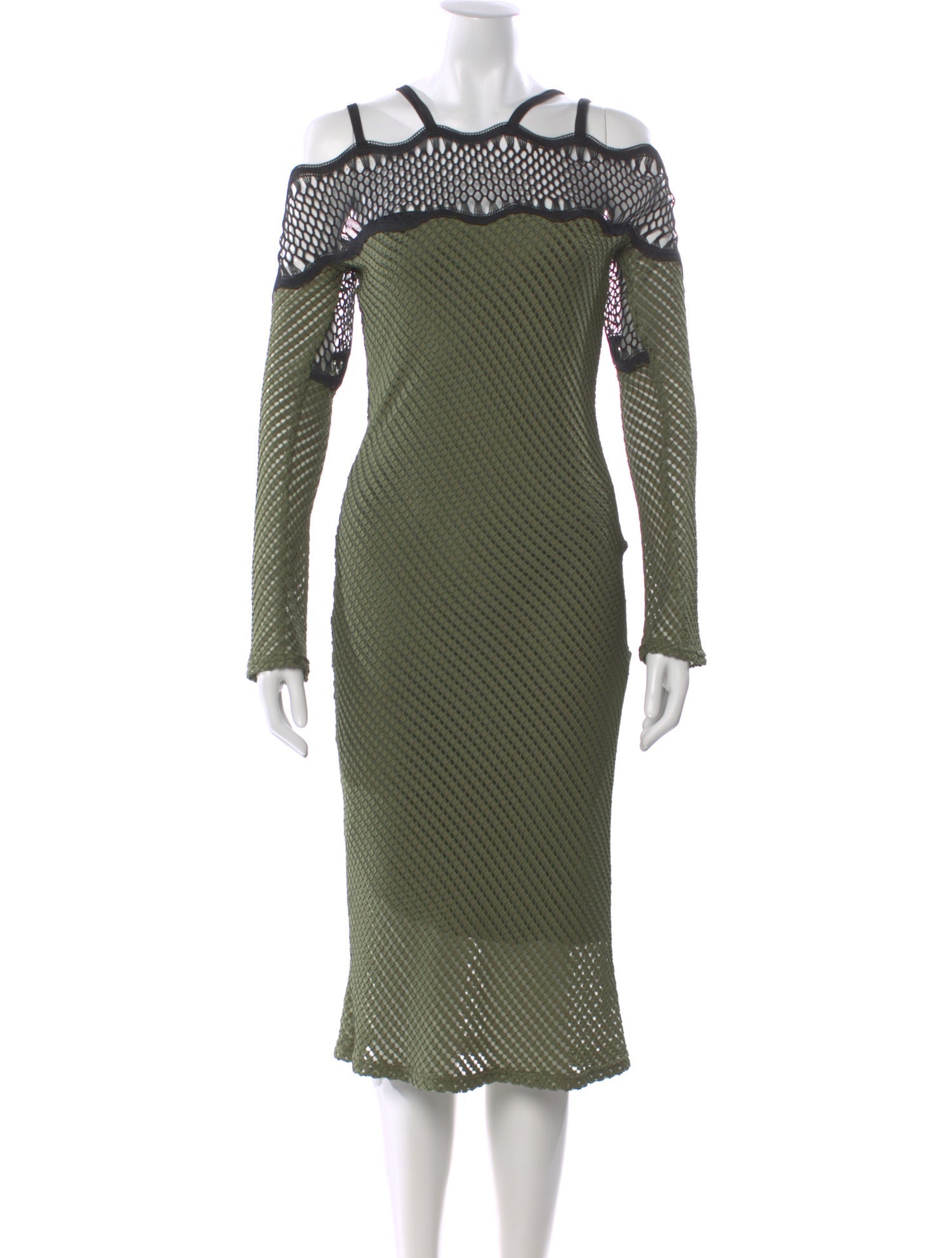 Christopher Esber Colorblock Pattern Long Dress