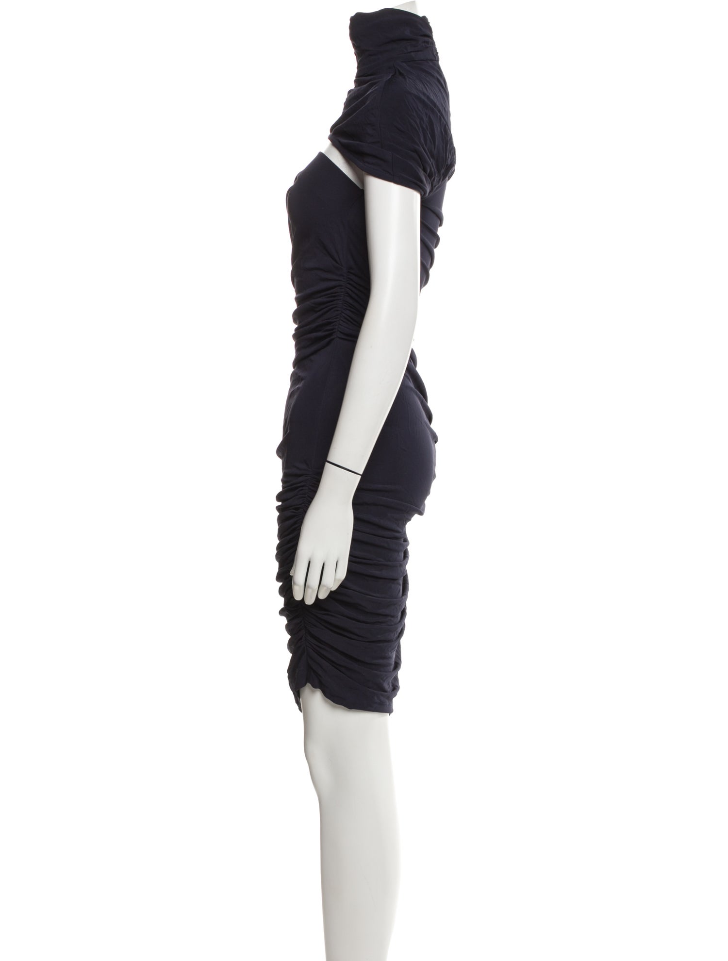 Christopher Esber Turtleneck Knee-Length Dress