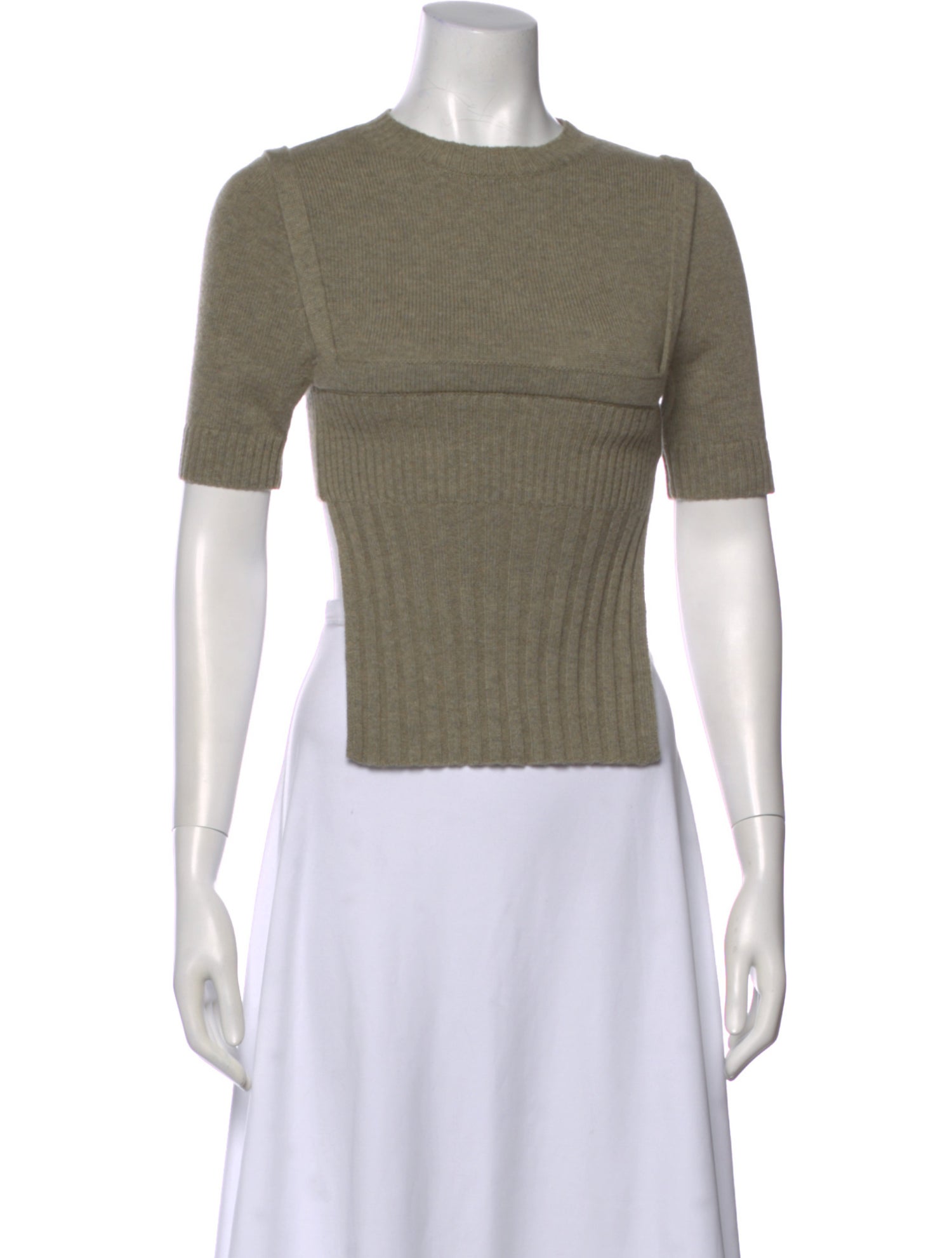 Christopher Esber Wool Crew Neck Top