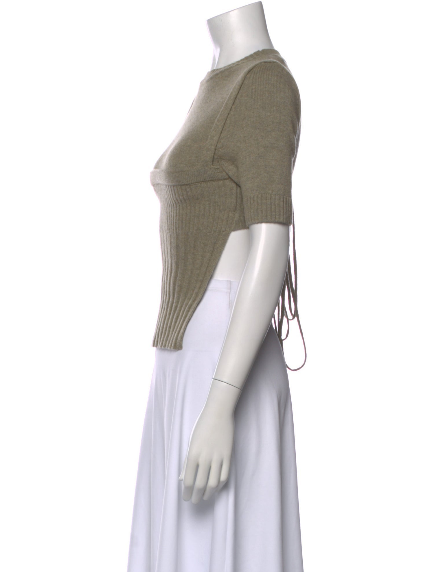 Christopher Esber Wool Crew Neck Top