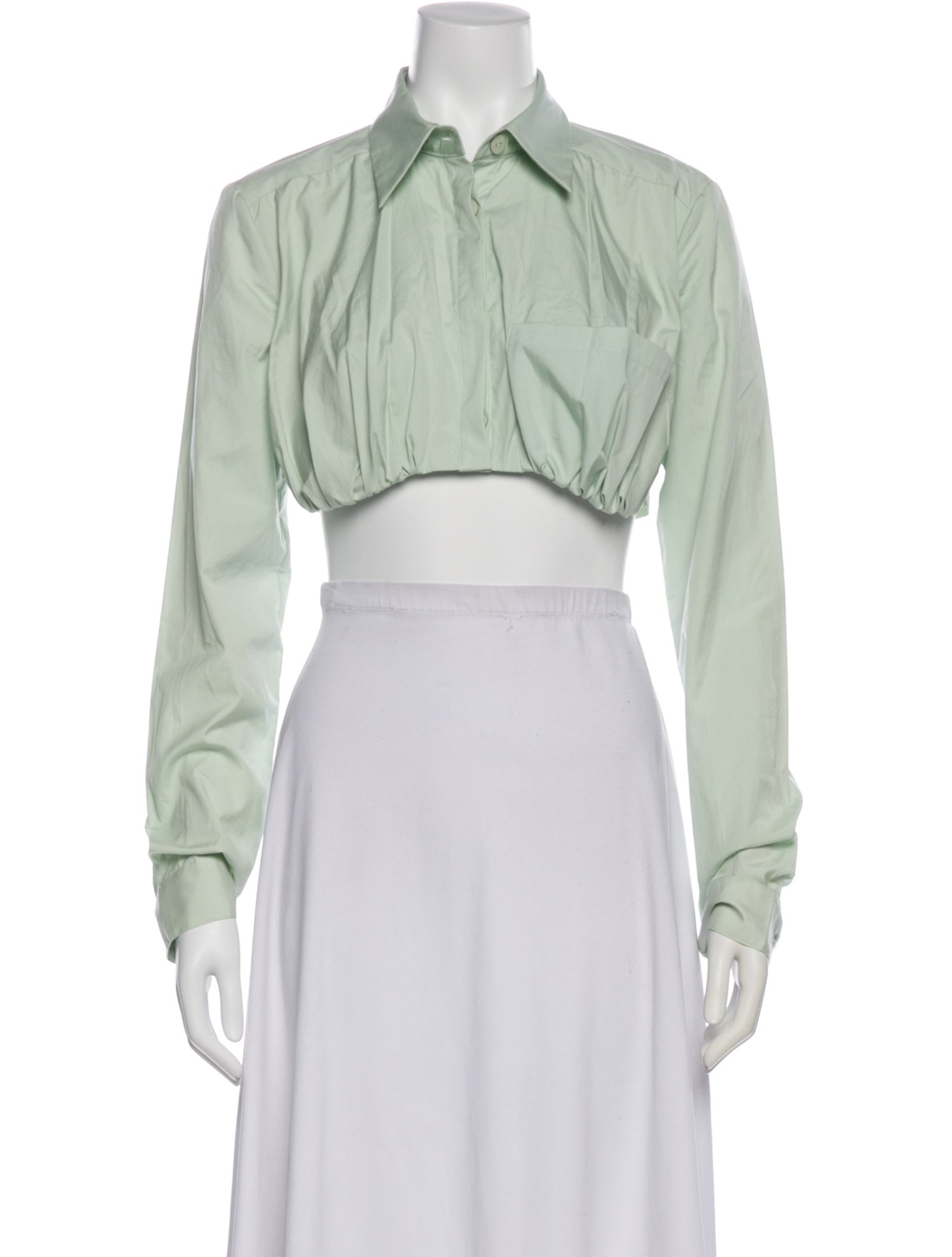 Christopher Esber Long Sleeve Crop Top