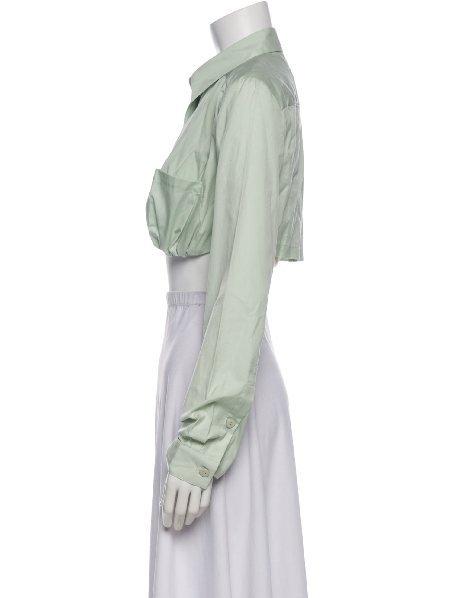 Christopher Esber Long Sleeve Crop Top