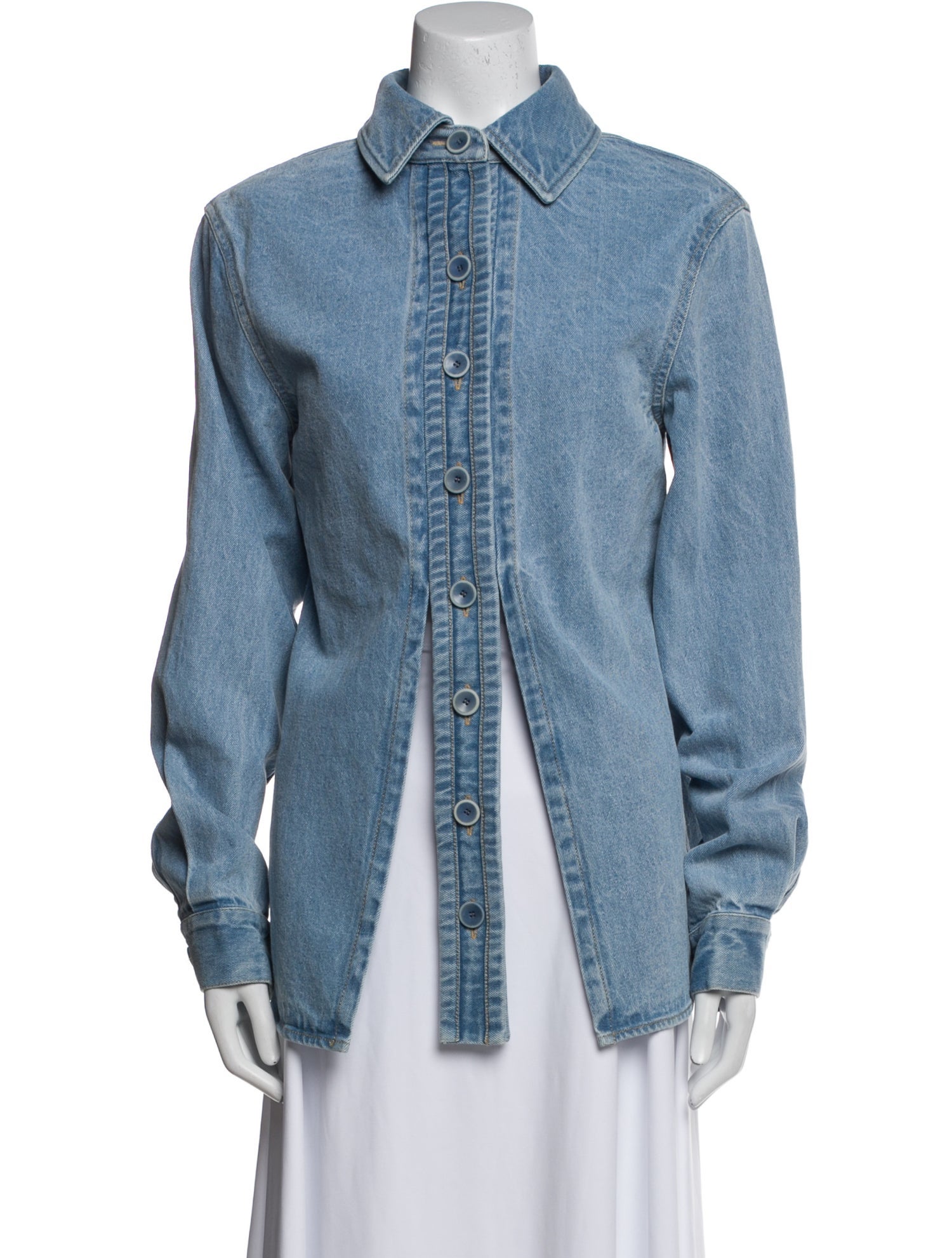 Christopher Esber Printed Denim Jacket w/ Tags