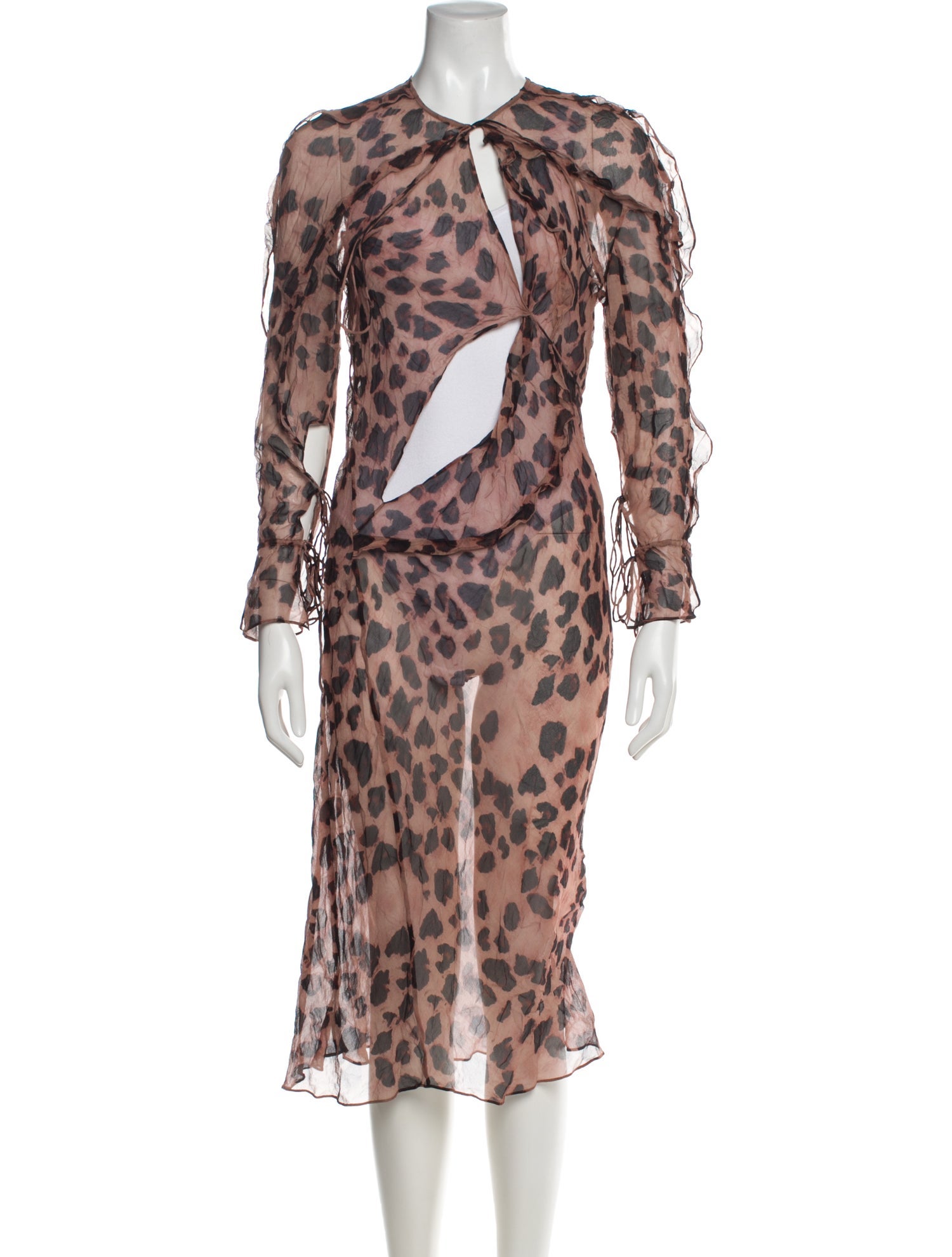 Christopher Esber Silk Midi Length Dress